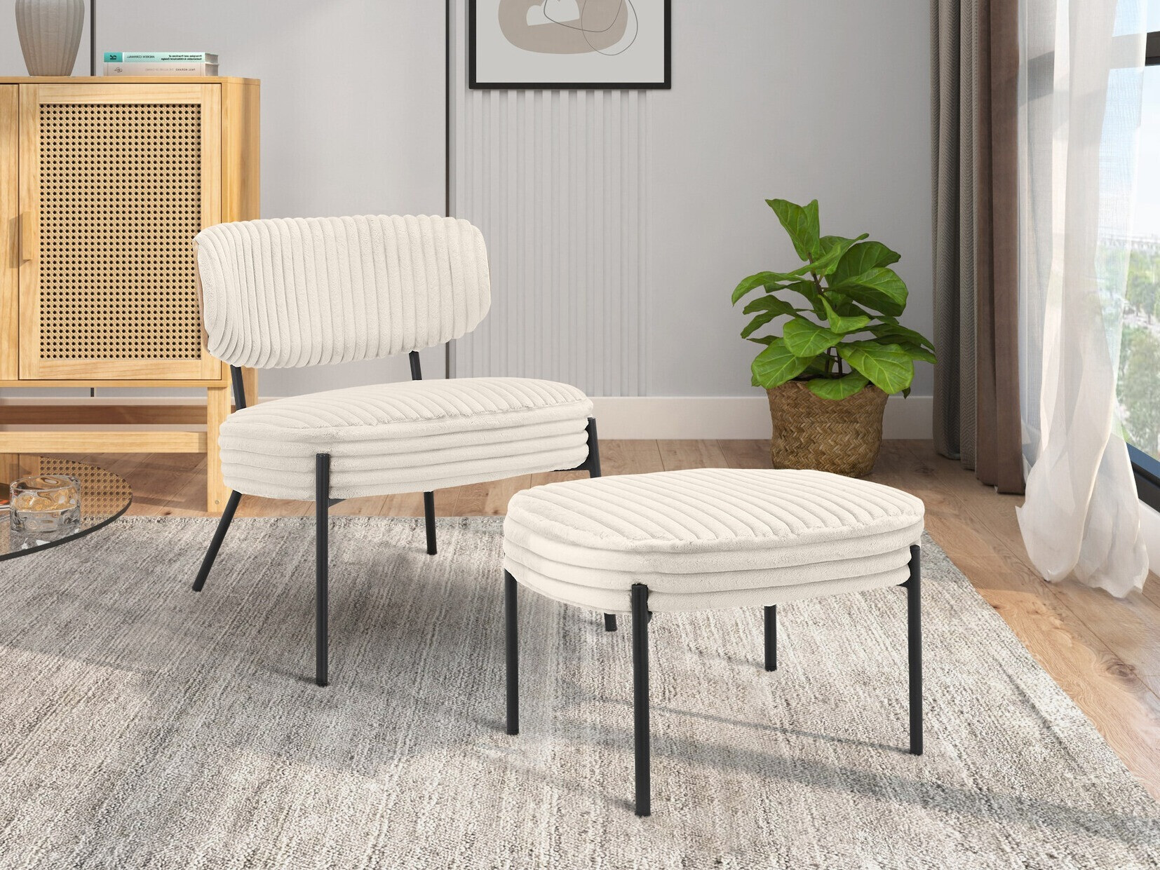 Sillón Denton 1340 (Crema)