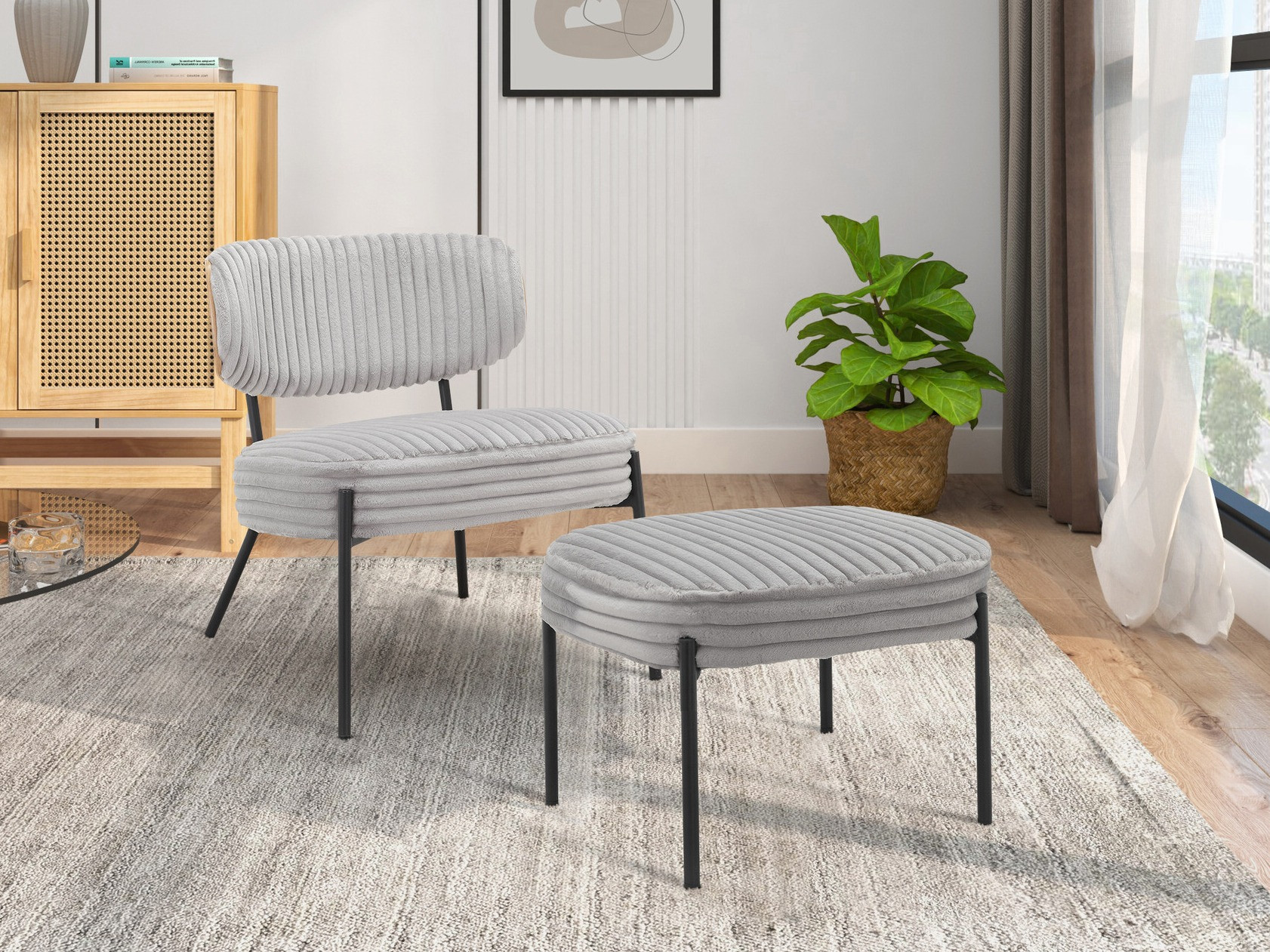 Sillón Denton 1340 (Gris claro)