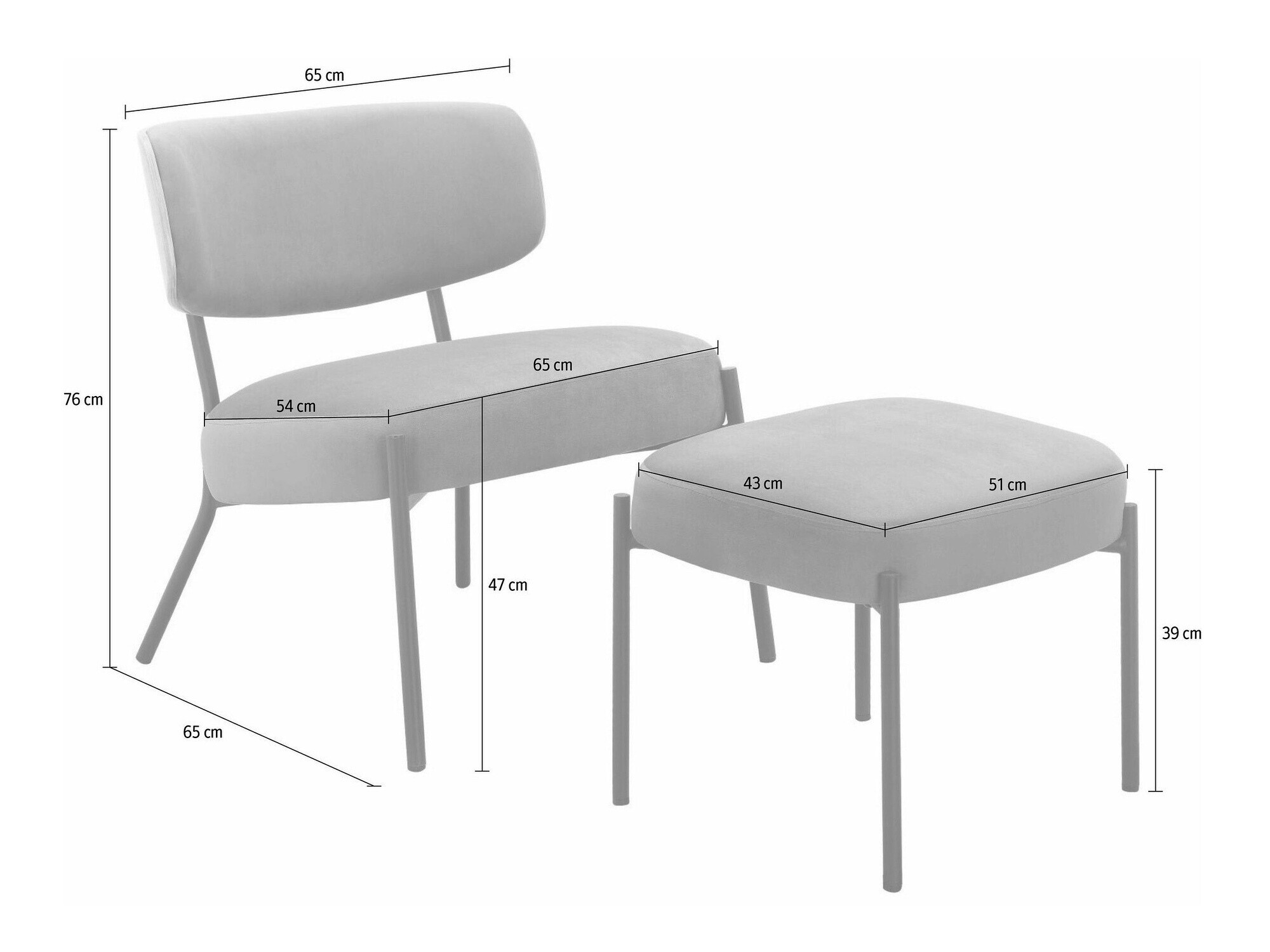 Sillón Denton 1341 (Crema)