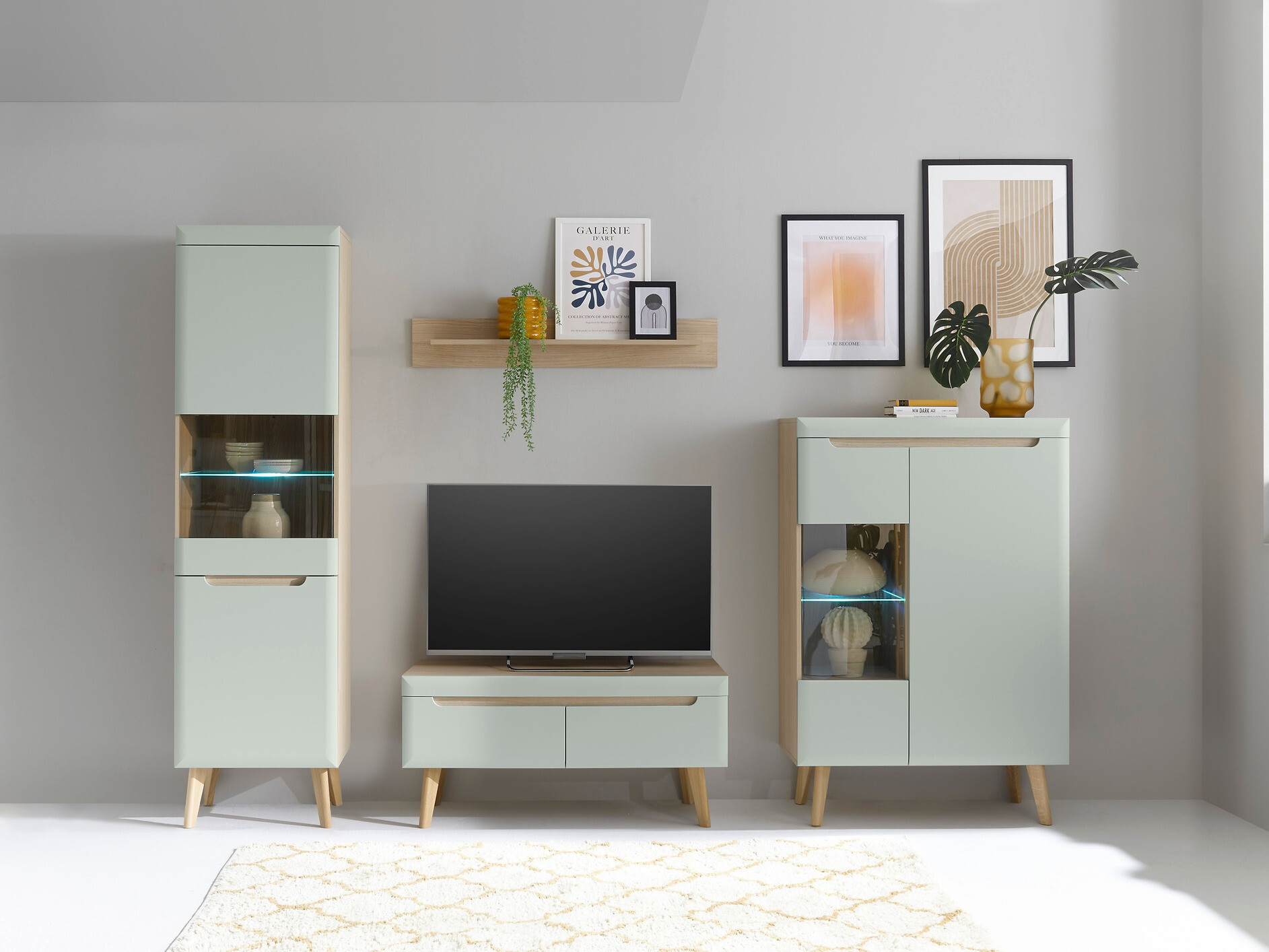 Conjunto de salón Vircava 111 (Verde claro)