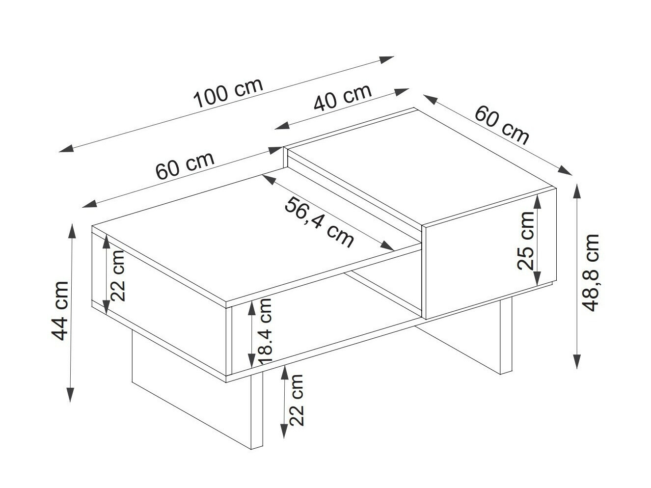 Mesa de centro Asheboro 133