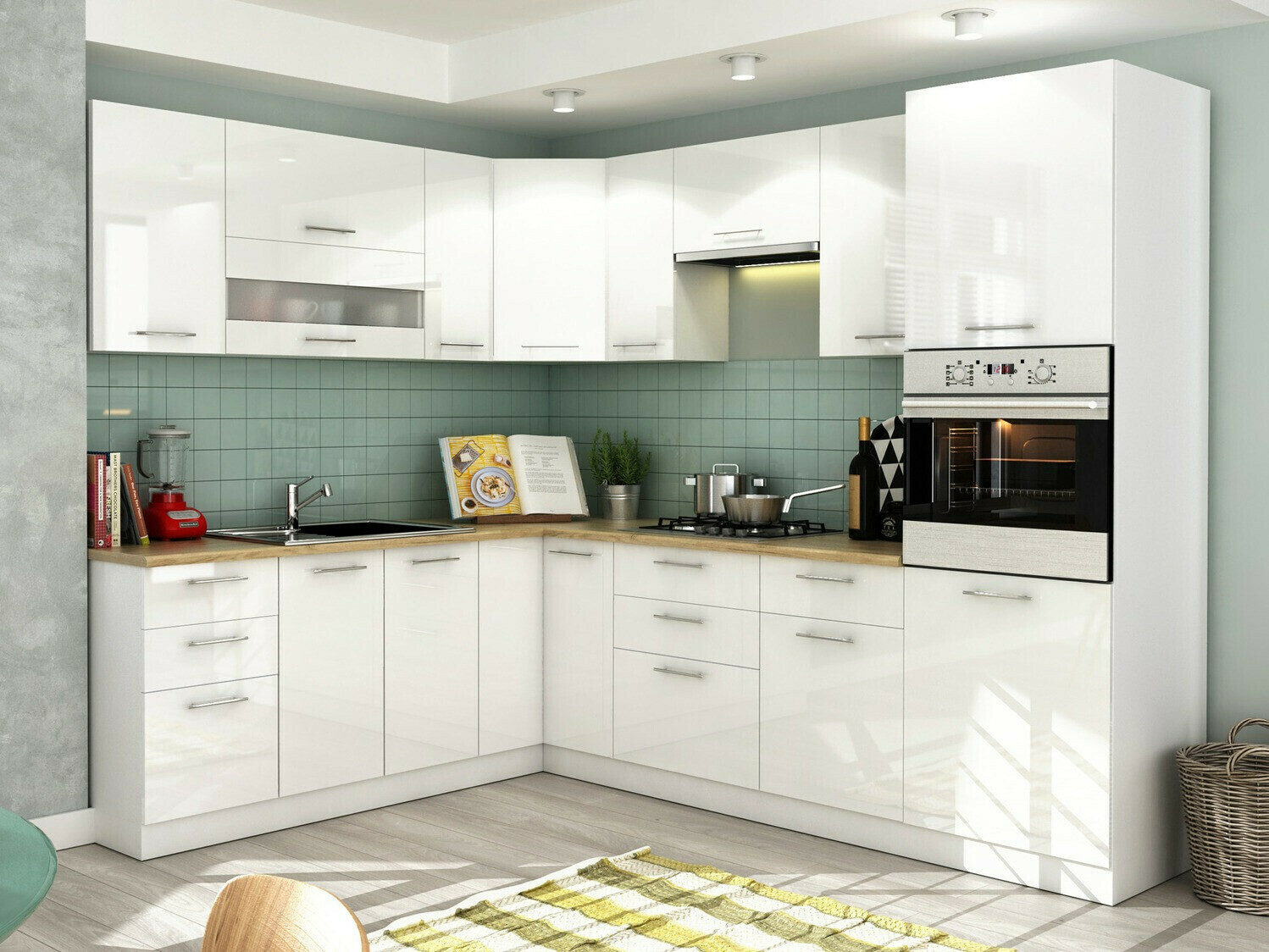 Armario de pared modular Tiffa White 124