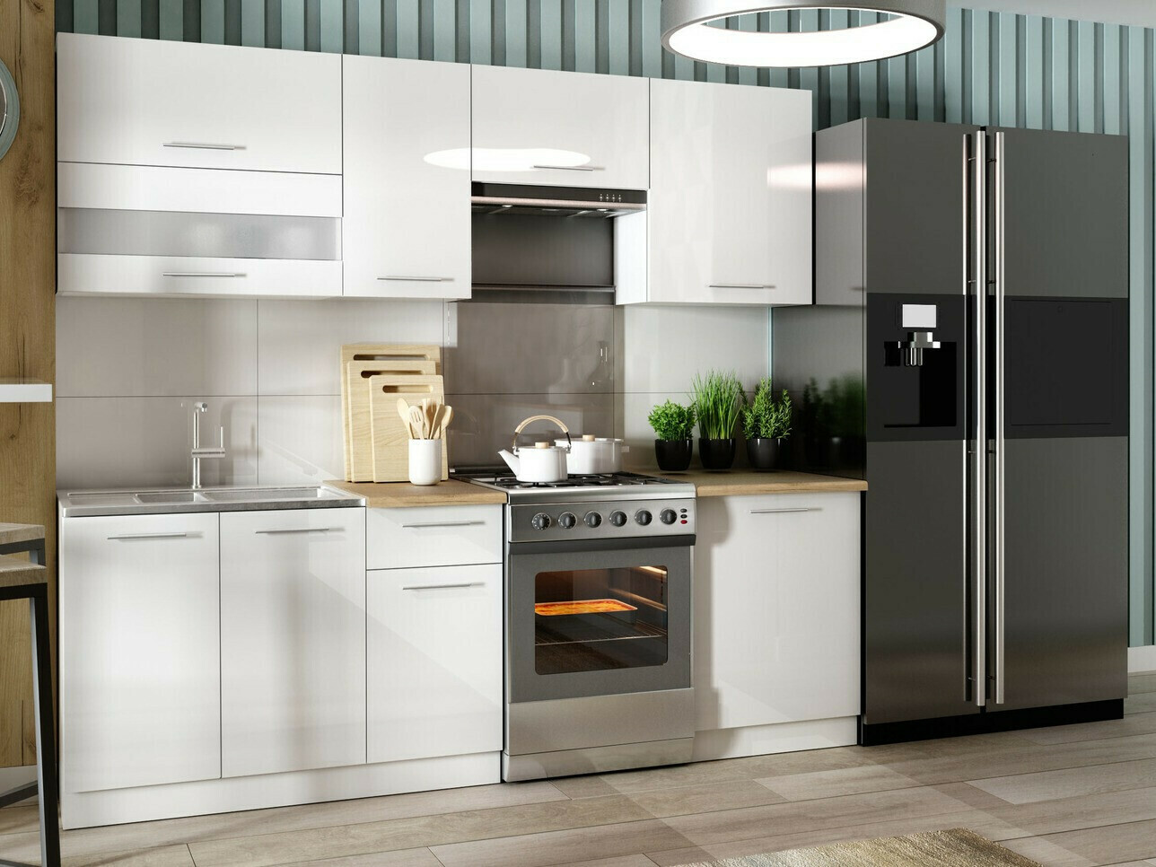 Armario de pared modular Tiffa White 128