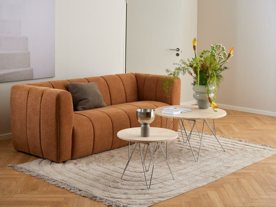 Mesa de centro Norsica 819 (Beige + Plata)