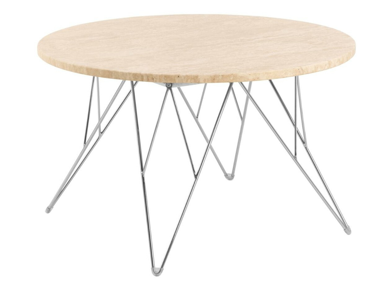 Mesa de centro Norsica 820 (Beige + Plata)