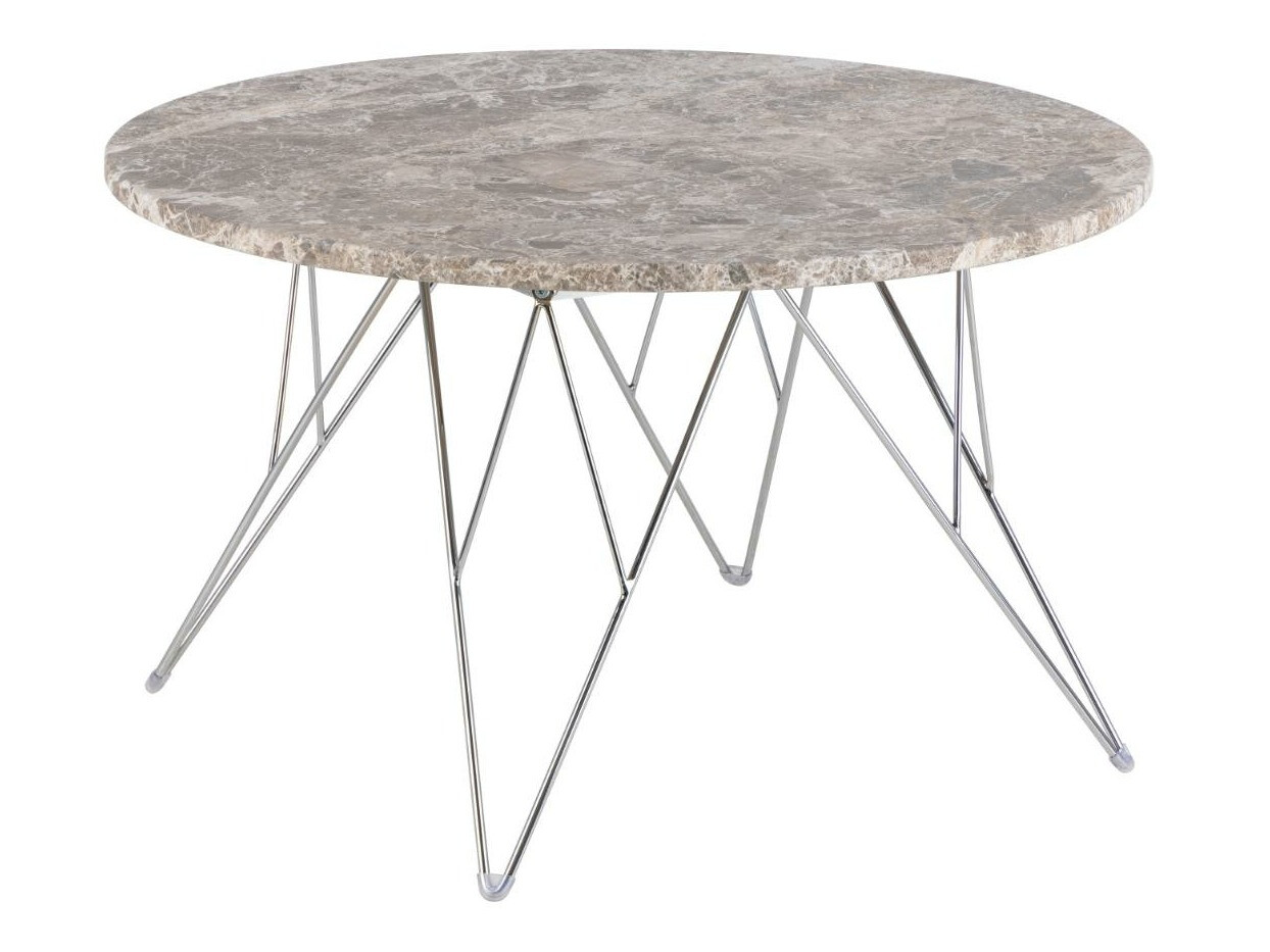 Mesa de centro Norsica 820 (Gris + Plata)