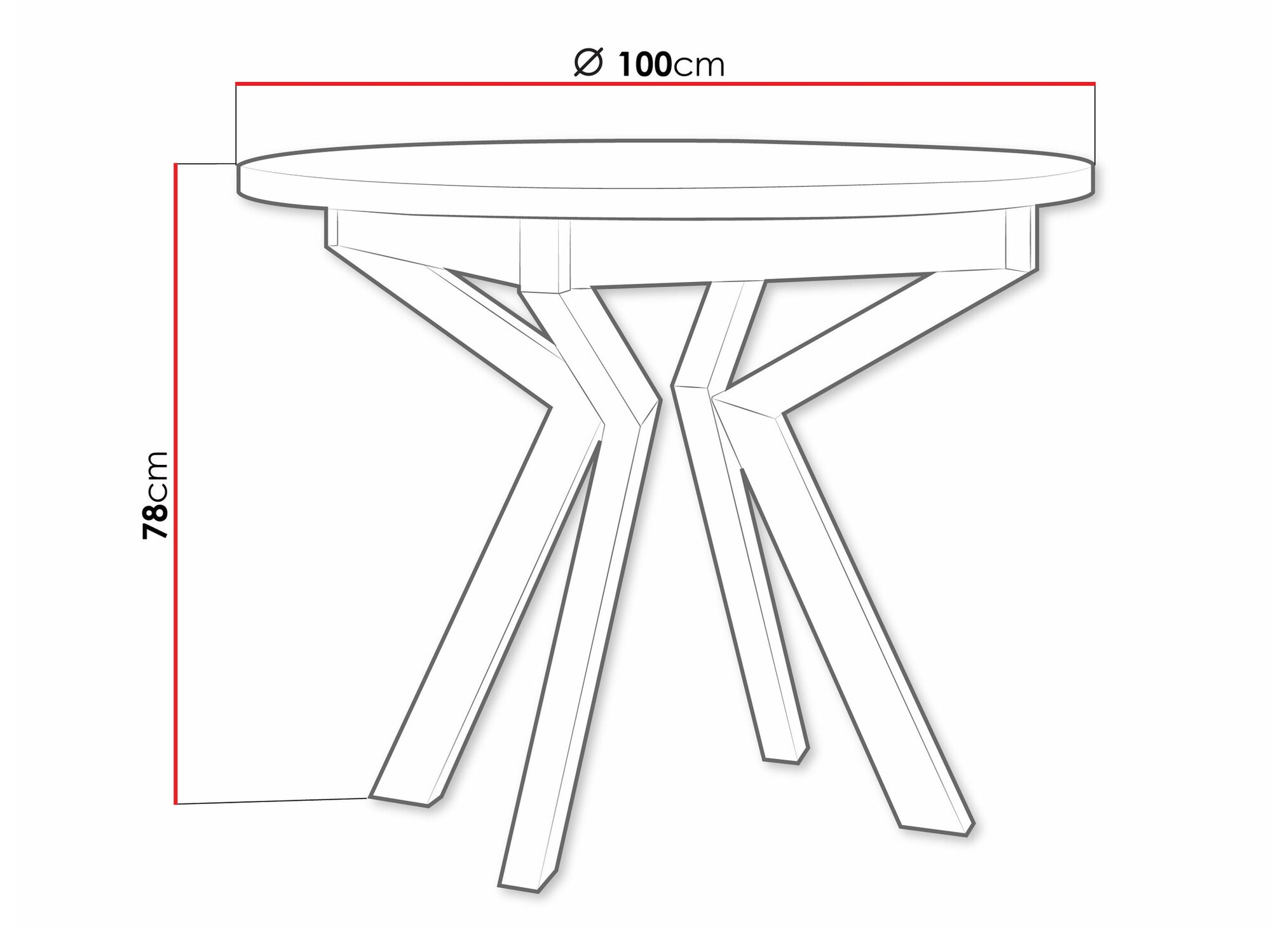 Mesa Victorville 368 (Blanco + Negro)