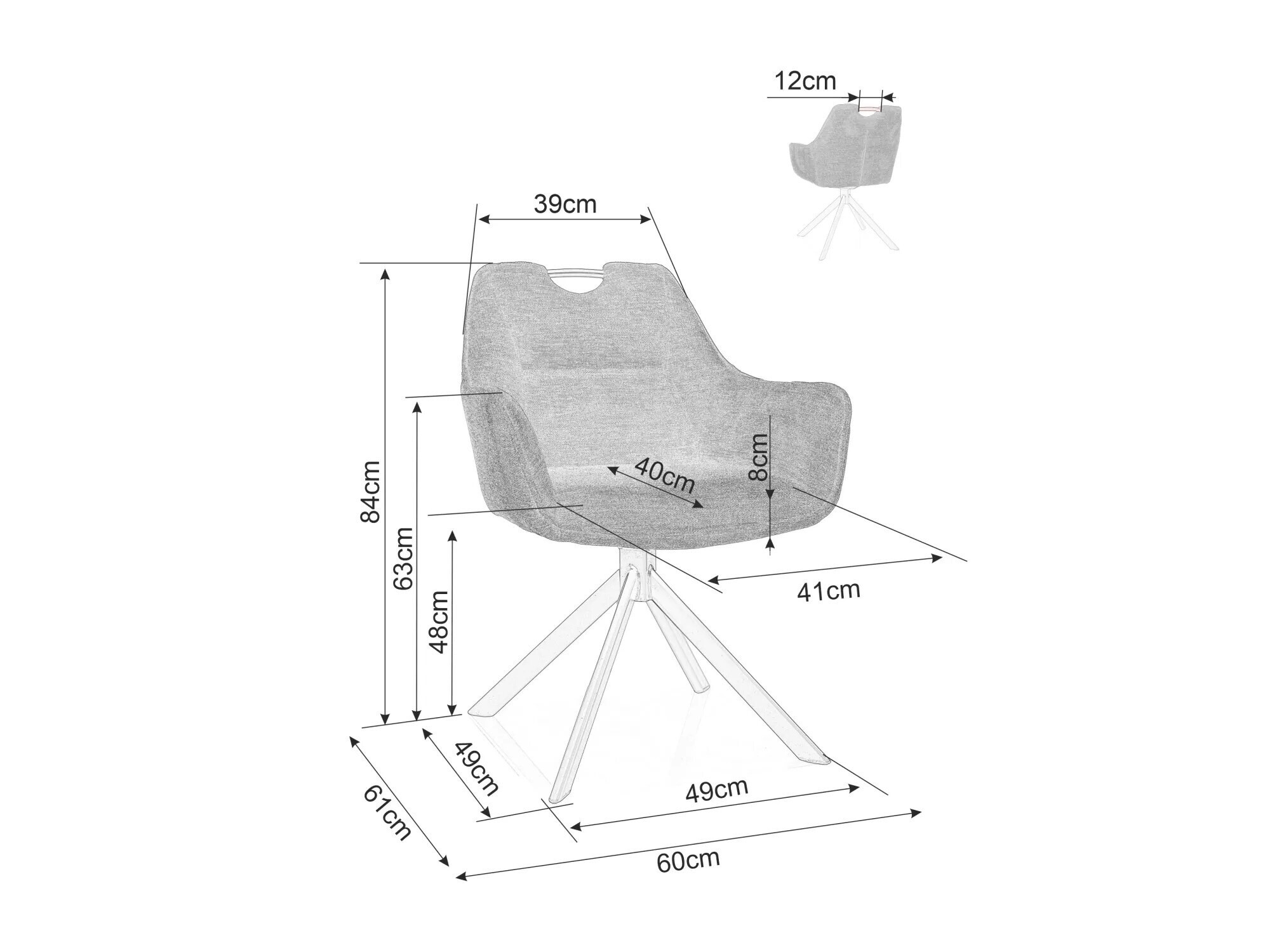 Silla Detroit 416 (Azul)