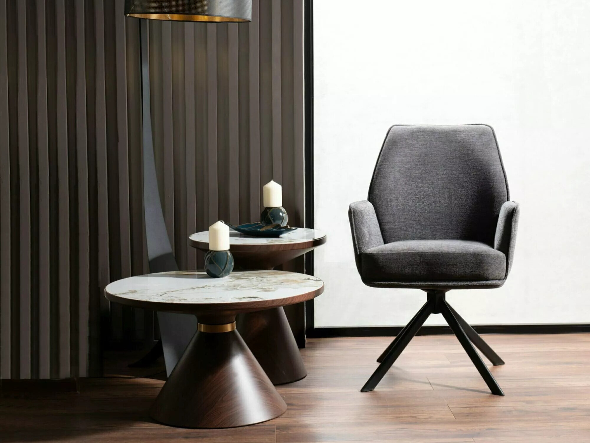 Silla Detroit 423 (Gris oscuro)