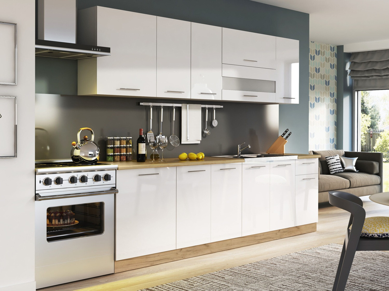 Armario modular con puertas. Tiffa White 146