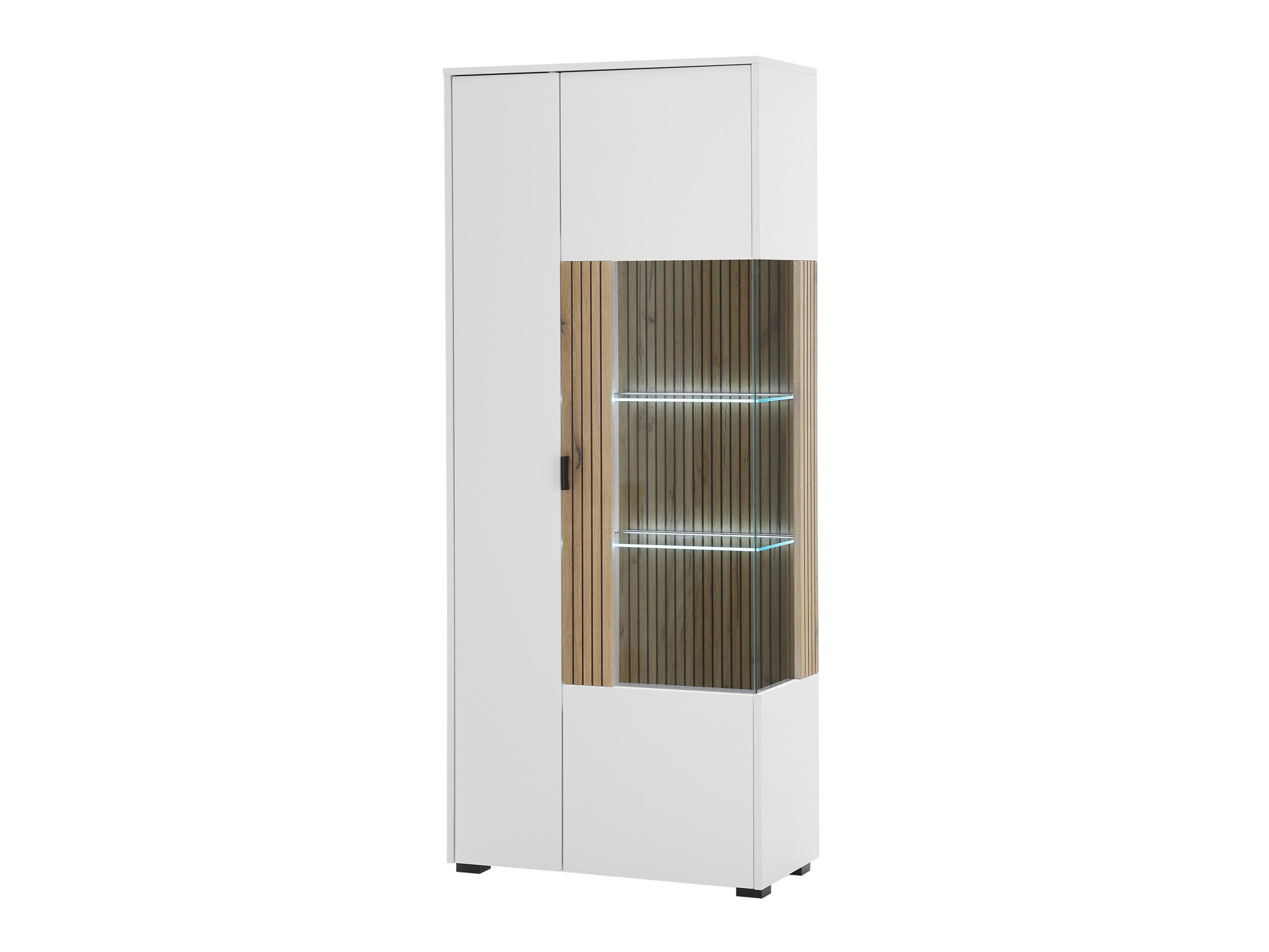 Estantería Belmelu 103 (Blanco + Roble)