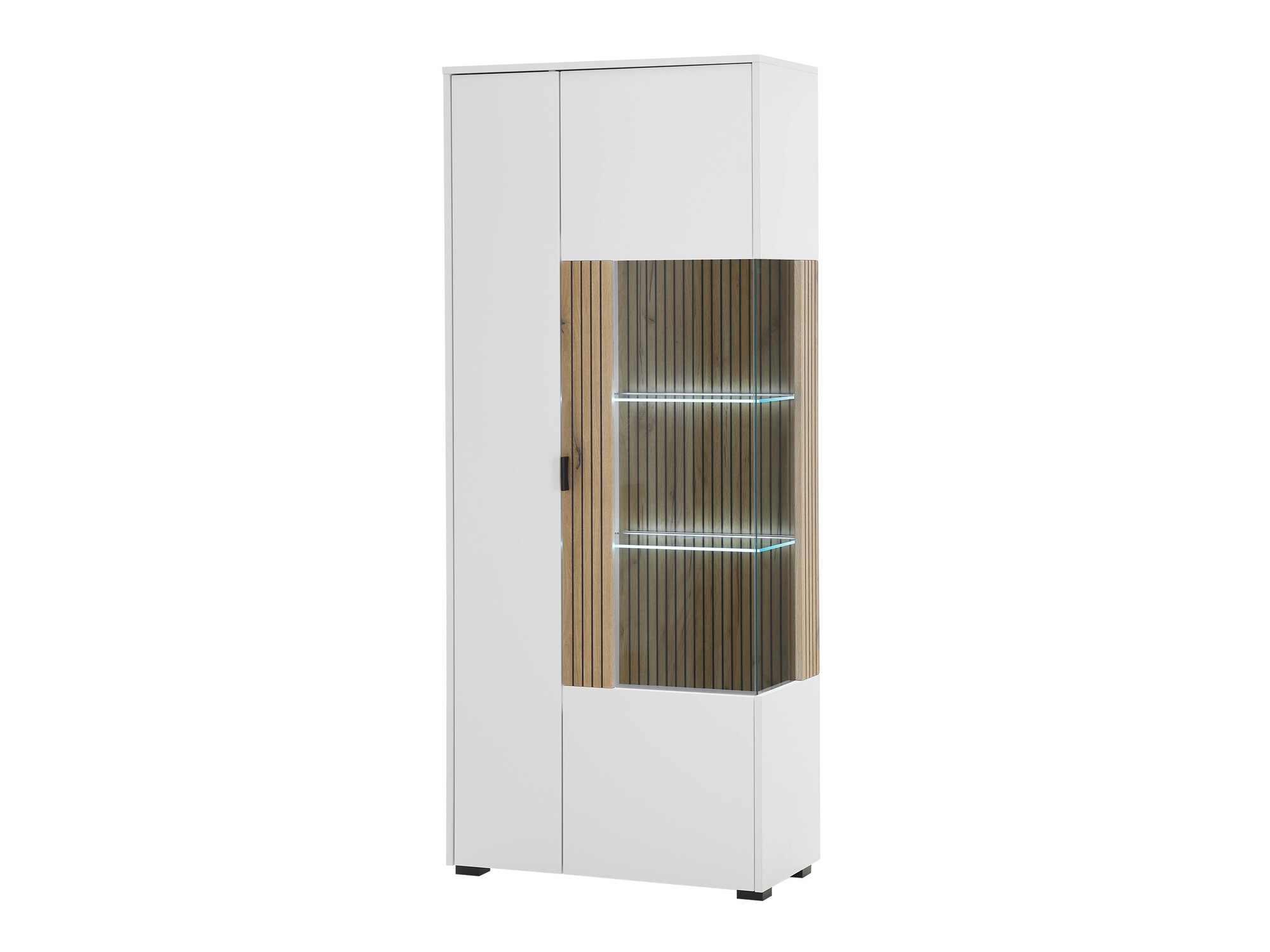 Estantería Belmelu 103 (Blanco + Roble)