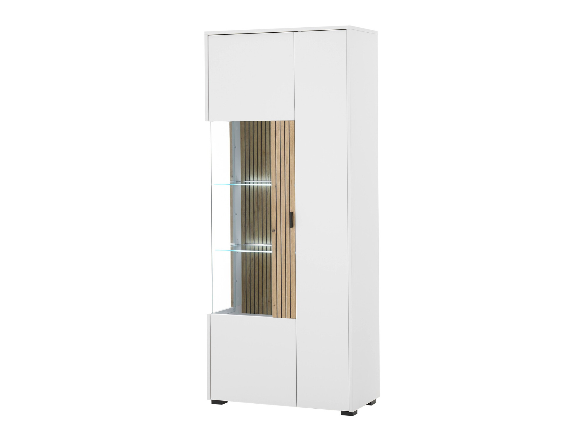 Estantería Belmelu 103 (Blanco + Roble)