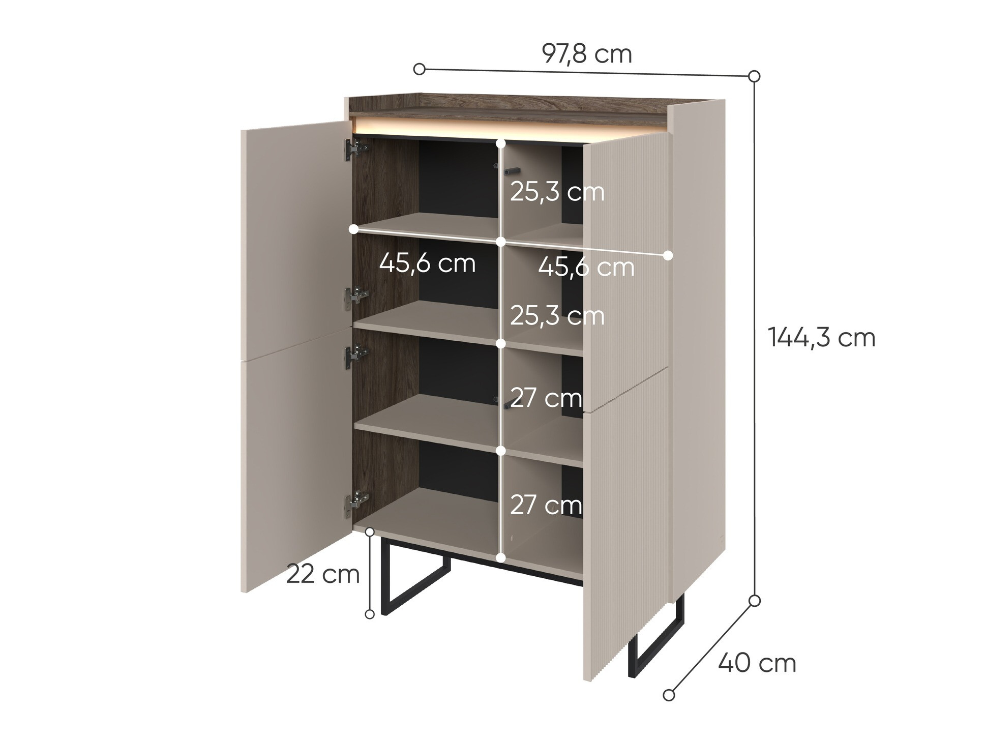 Estantería Elbtei 100