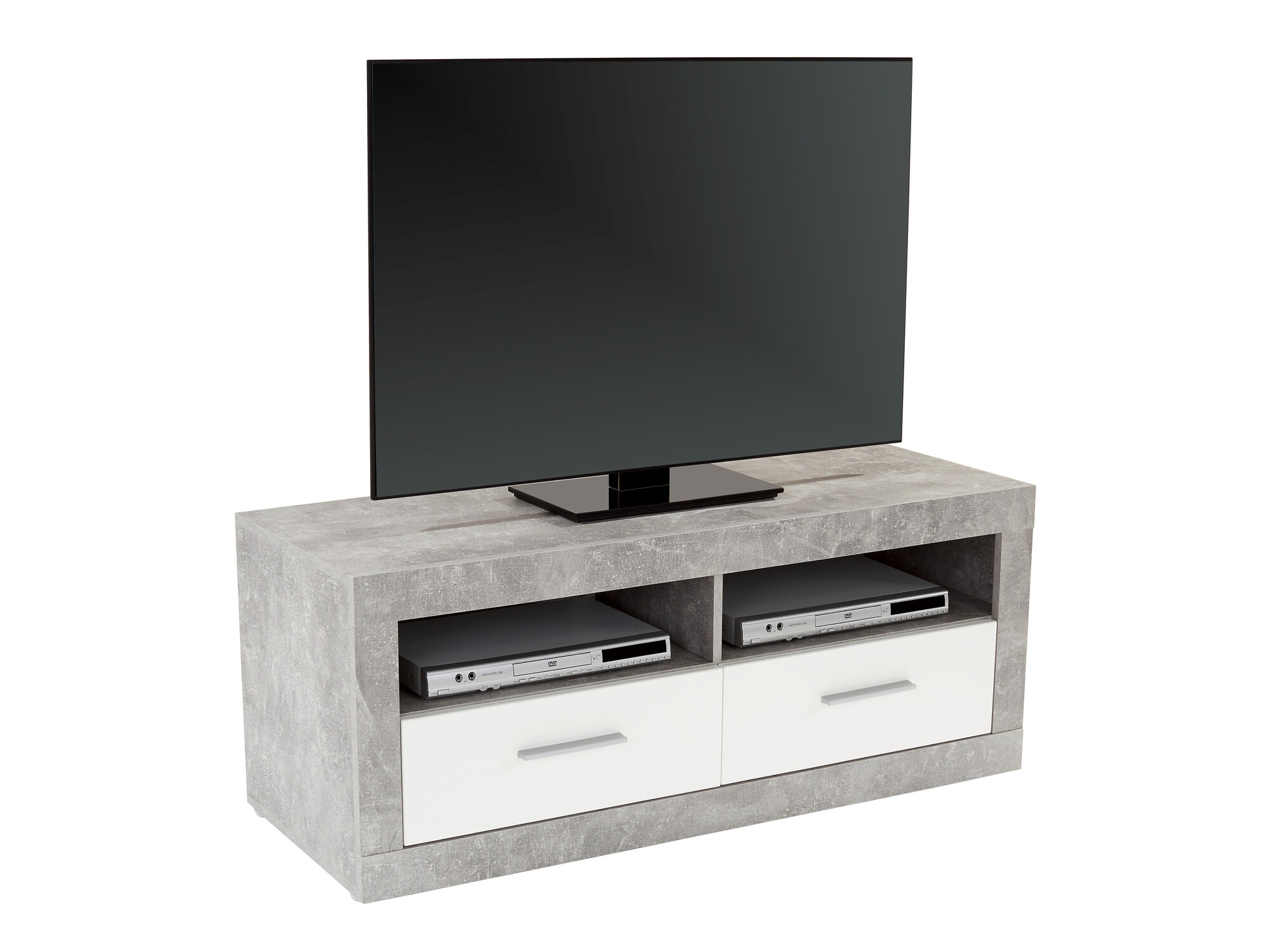 Mueble TV Romfera 102 (Blanco + Gris)