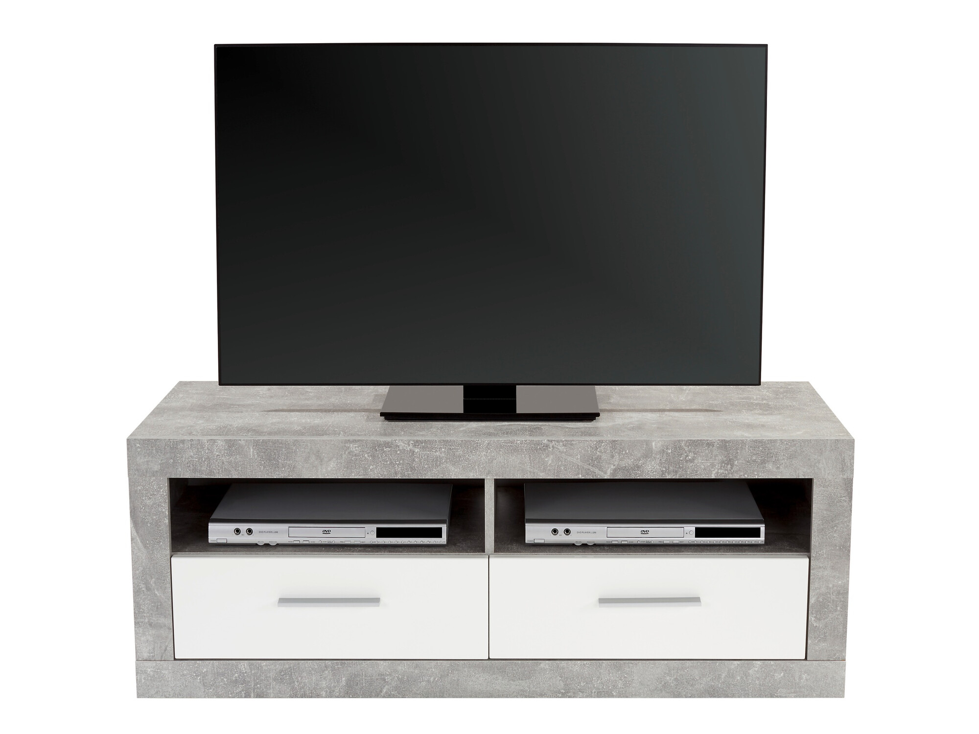 Mueble TV Romfera 102 (Blanco + Gris)