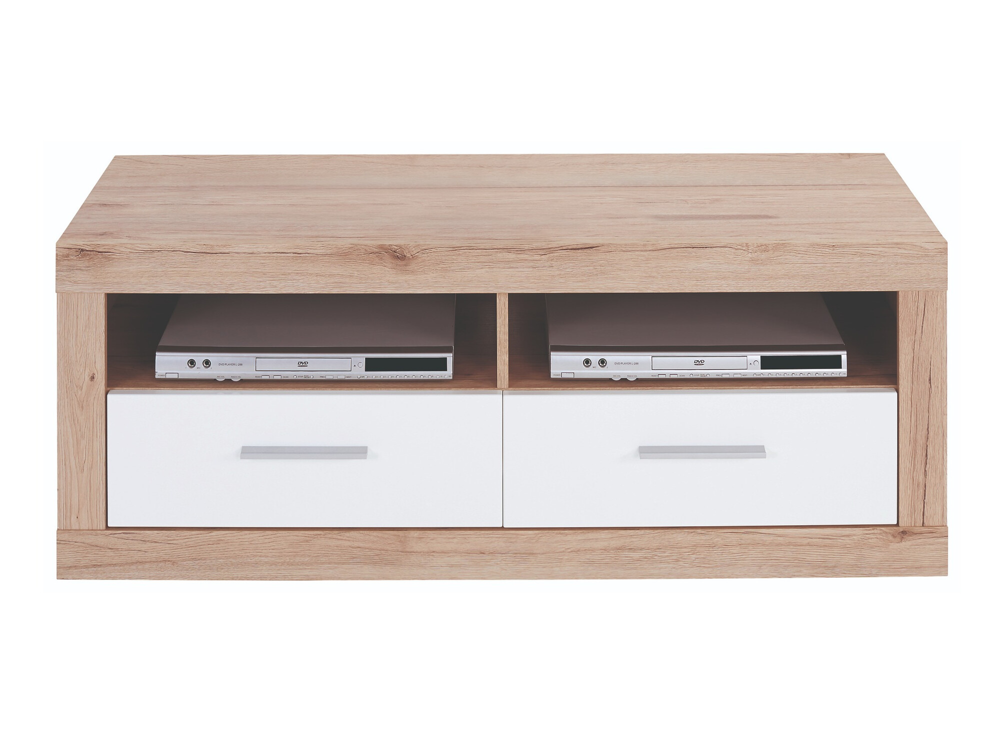 Mueble TV Romfera 102 (Blanco + Roble sanremo)