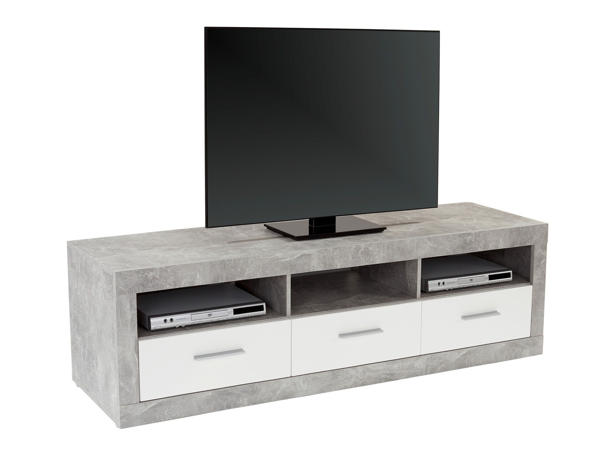 Mueble TV Romfera 103 (Blanco + Gris)