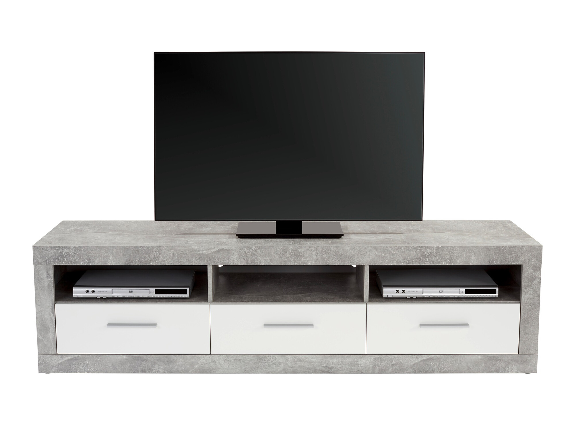 Mueble TV Romfera 103 (Blanco + Gris)
