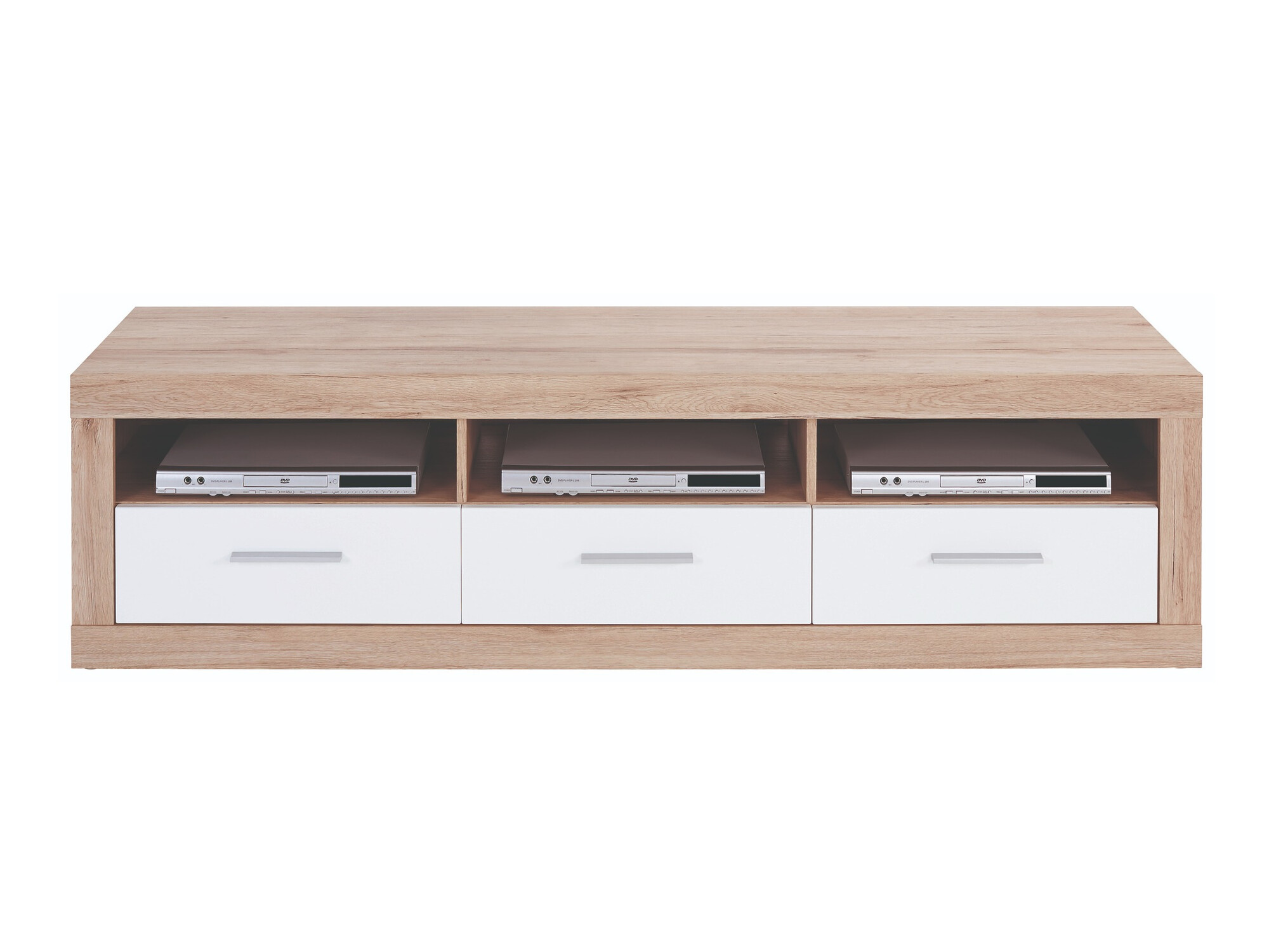 Mueble TV Romfera 103 (Blanco + Roble sanremo)