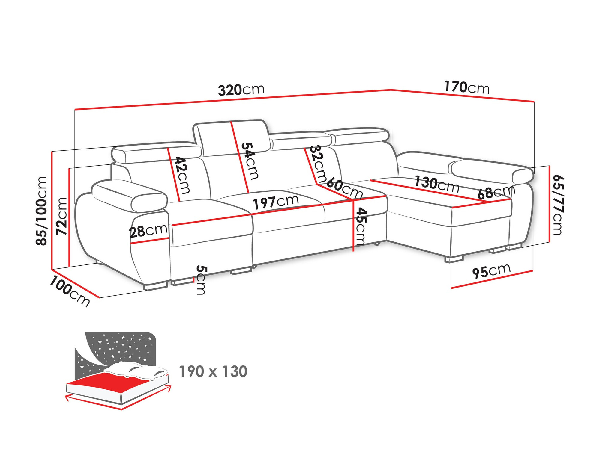 Sofá rinconero Columbus 227 (Aragon 03)
