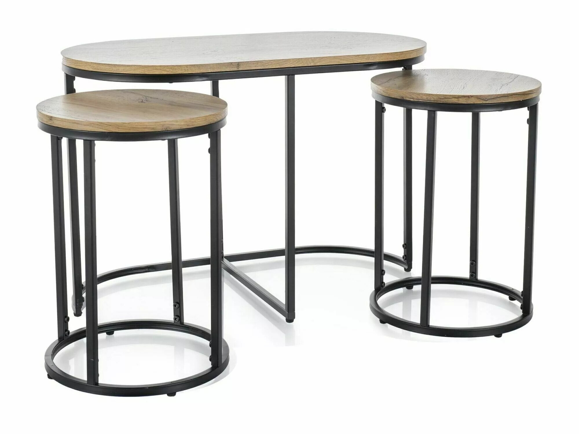 Conjunto mesa de centro Detroit 435 (Roble Artisan)