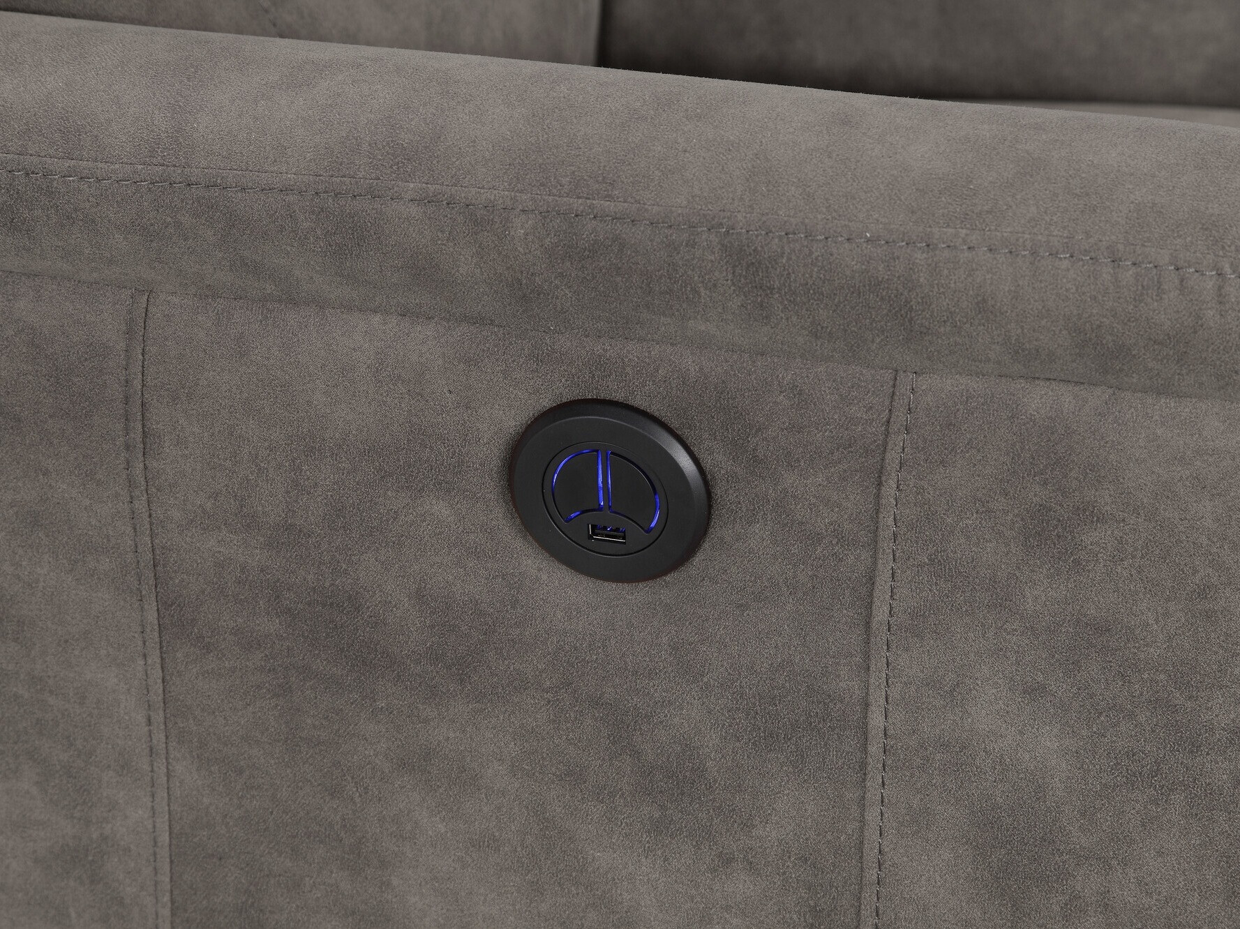 Sillón reclinable Denton 1347 (Gris)