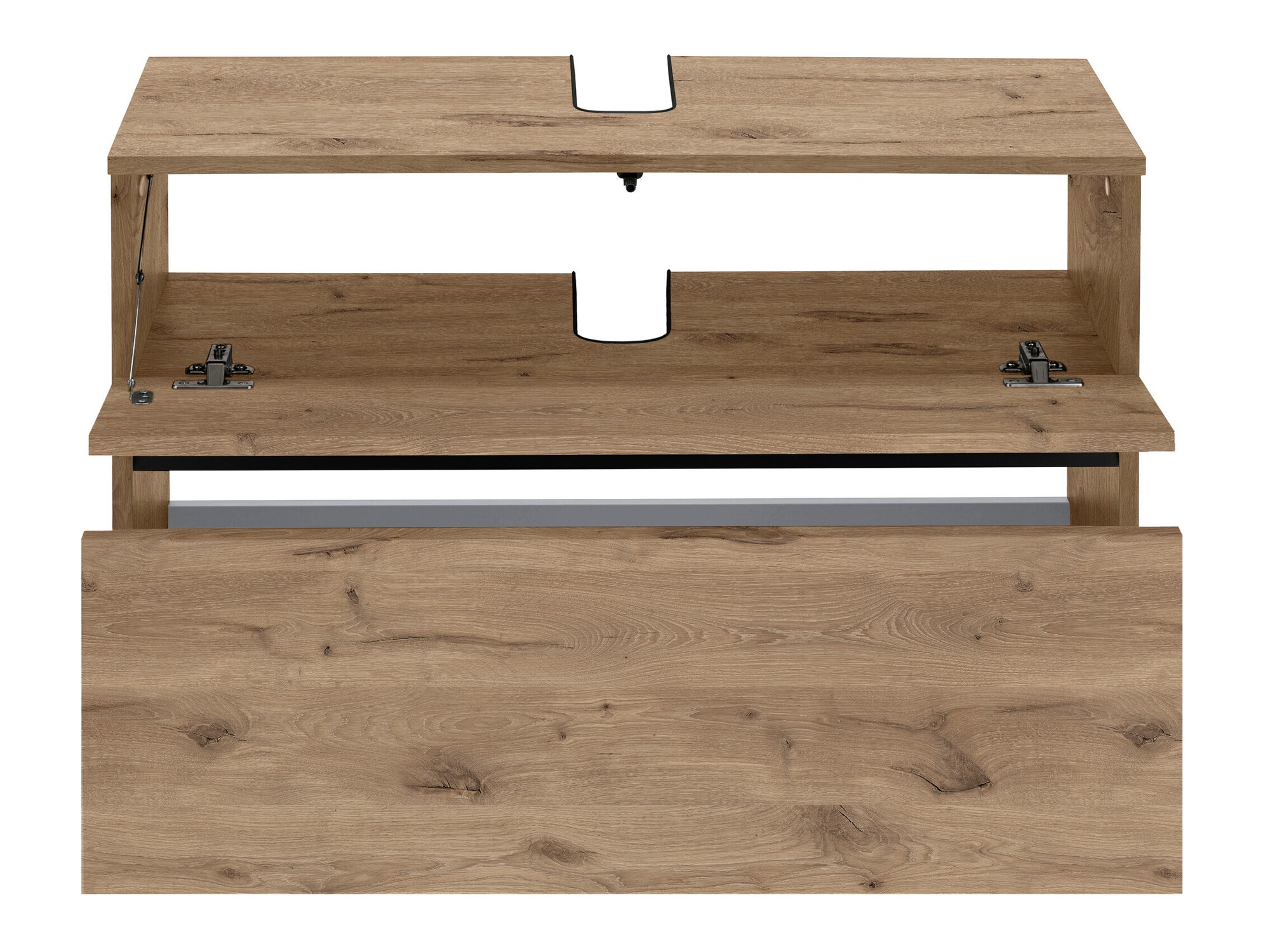 Armario de baño de pie para lavabo Soncamu 109 (Roble)