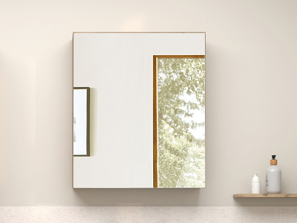 Mueble con espejo para baño Soncamu 105 (Roble)