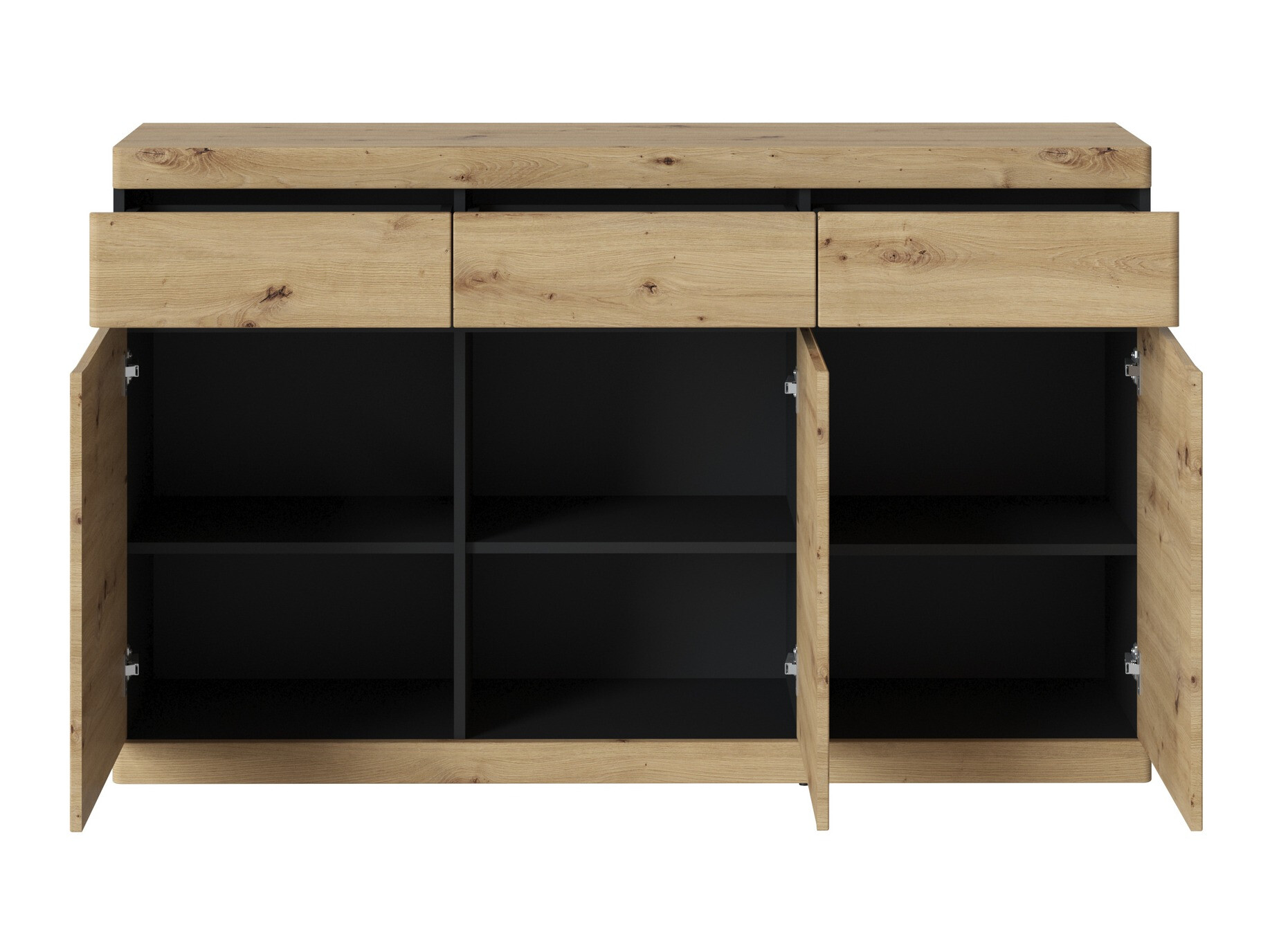 Cómoda Venlori 123 (Antracita + Roble Artisan)