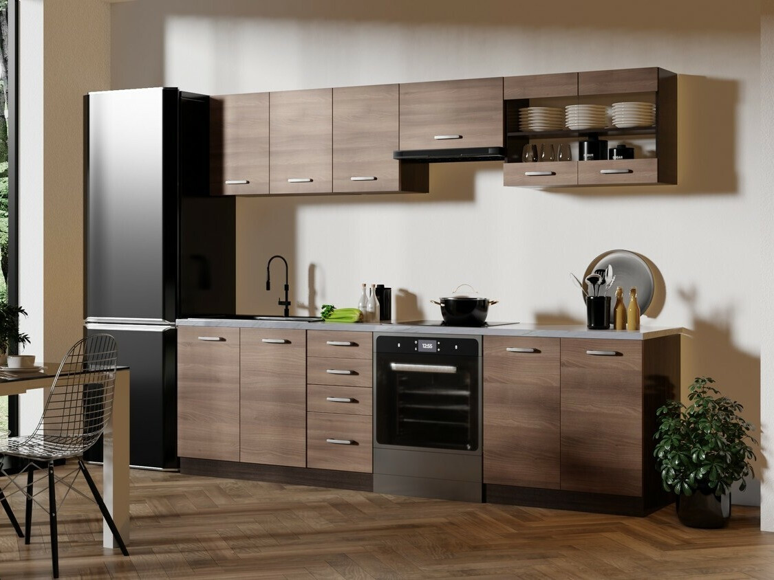 Conjunto de cocina Houston 1138 (Roble oscuro)