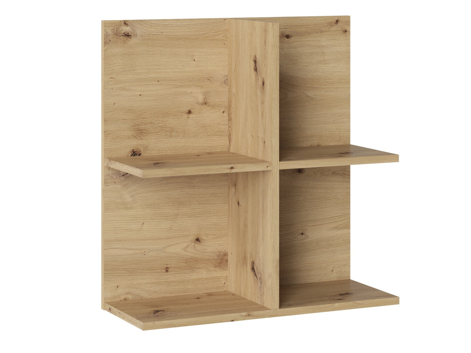 Estantería de pared Venlori 126 (Roble Artisan)