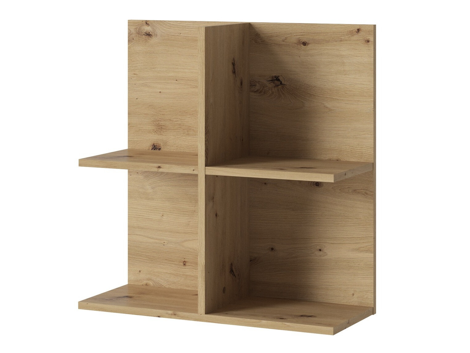 Estantería de pared Venlori 126 (Roble Artisan)