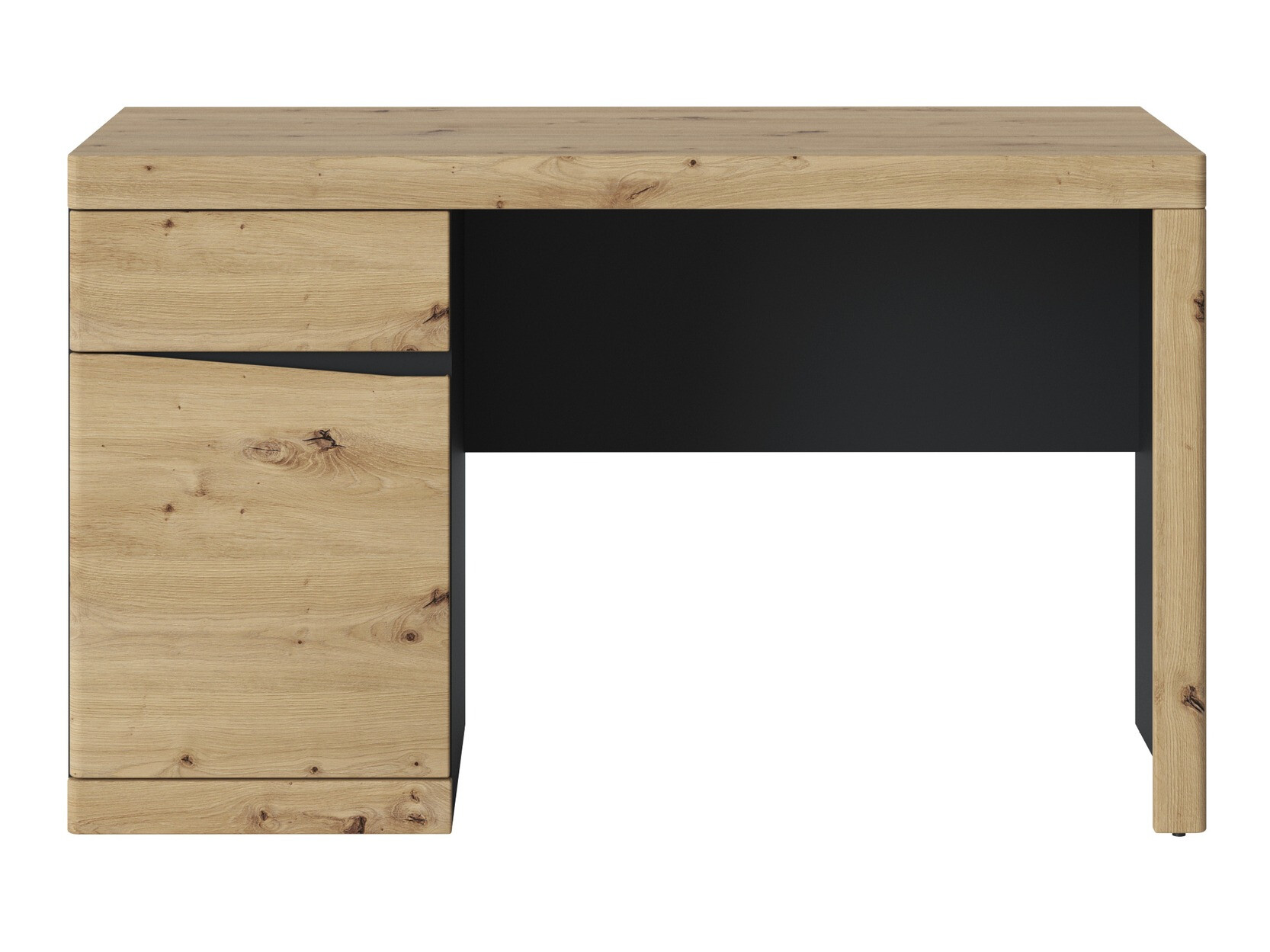 Mesa de oficina Venlori 120 (Antracita + Roble Artisan)