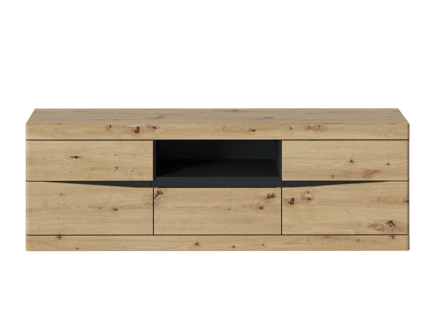 Mueble TV Venlori 121 (Antracita + Roble Artisan)