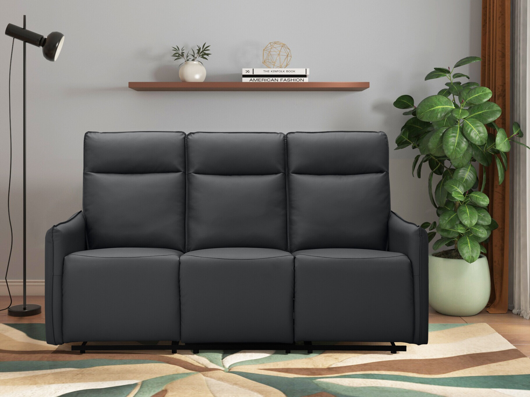 Sofá reclinable Tulsa 647 (Negro)