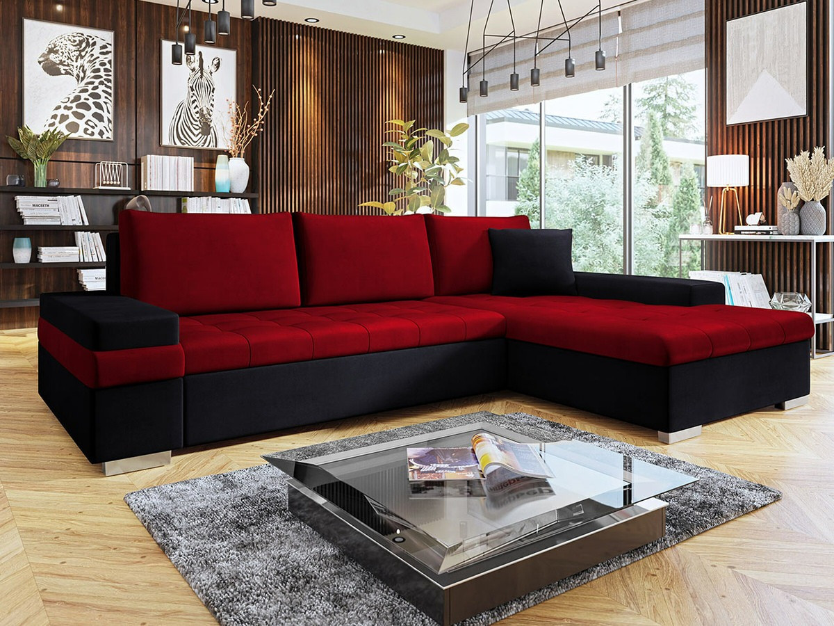 Sofá rinconero Comfivo 212 (Venus Velvet 2923 + Venus Velvet 2926)