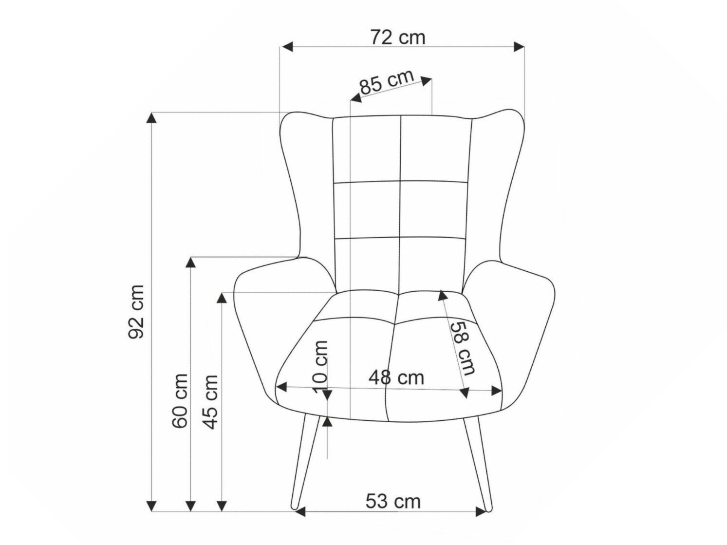 Sillón Houston 1756 (Amarillo)