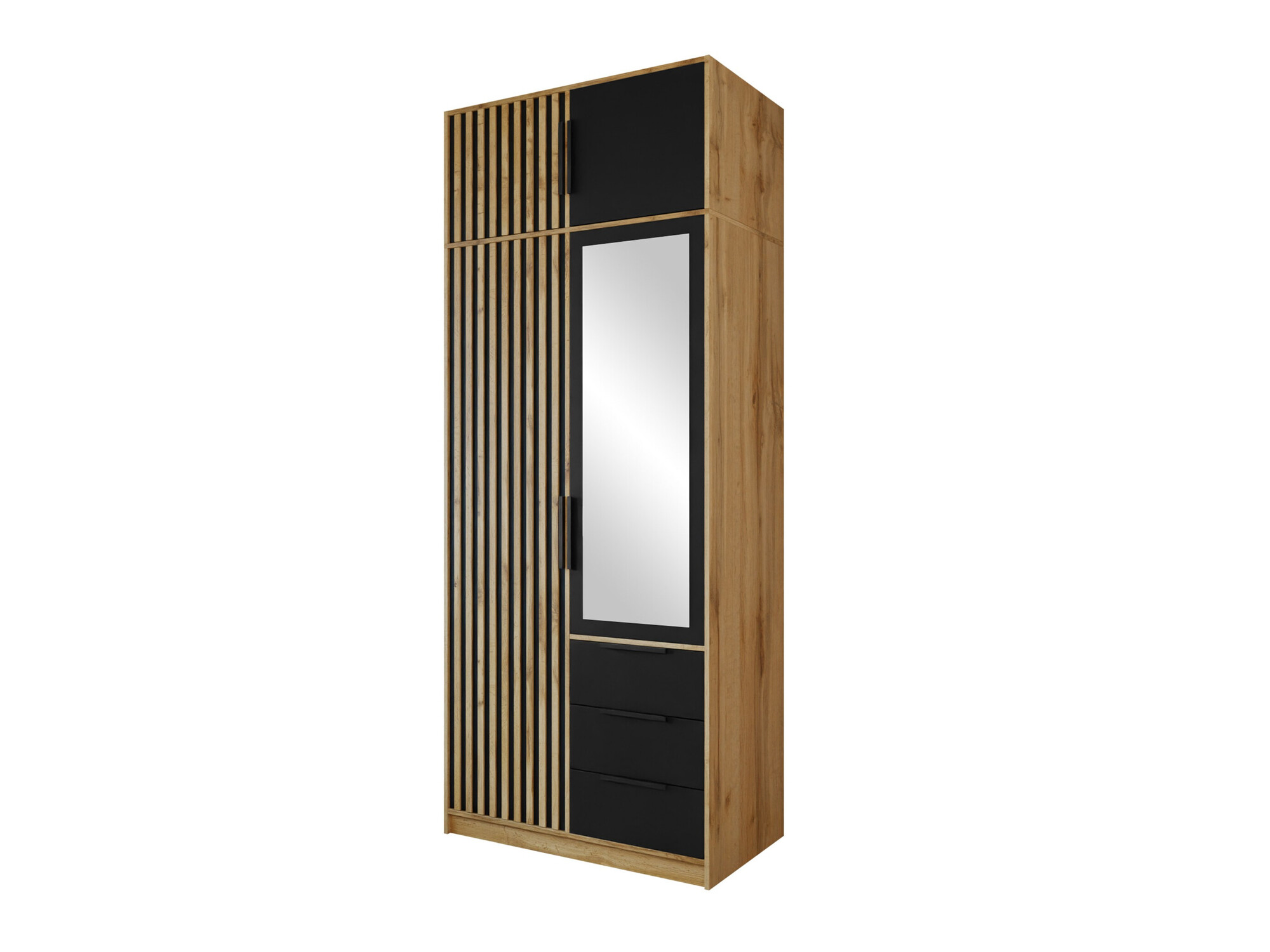 Armario Collis (Roble wotan + Negro)