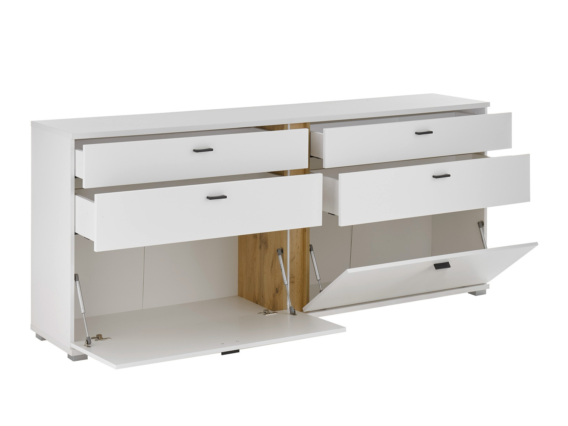 Cómoda Avimavi 107 (Blanco + Roble wotan)