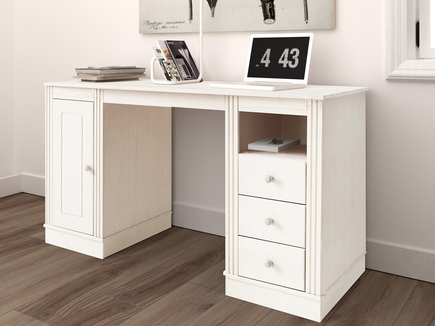 Mesa de oficina Saltoro 136 (Blanco)