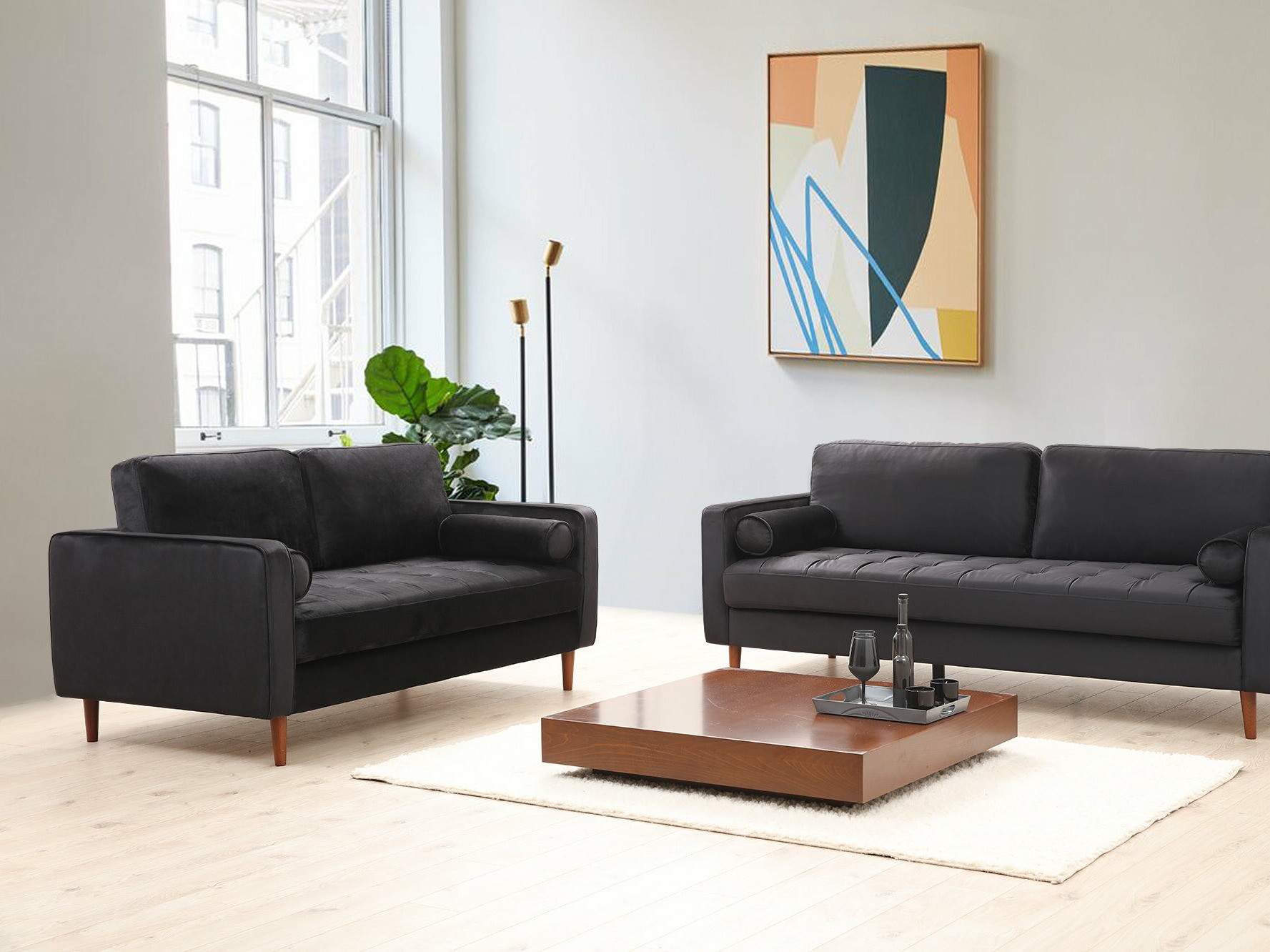 Sofá Altadena 250 (Negro)