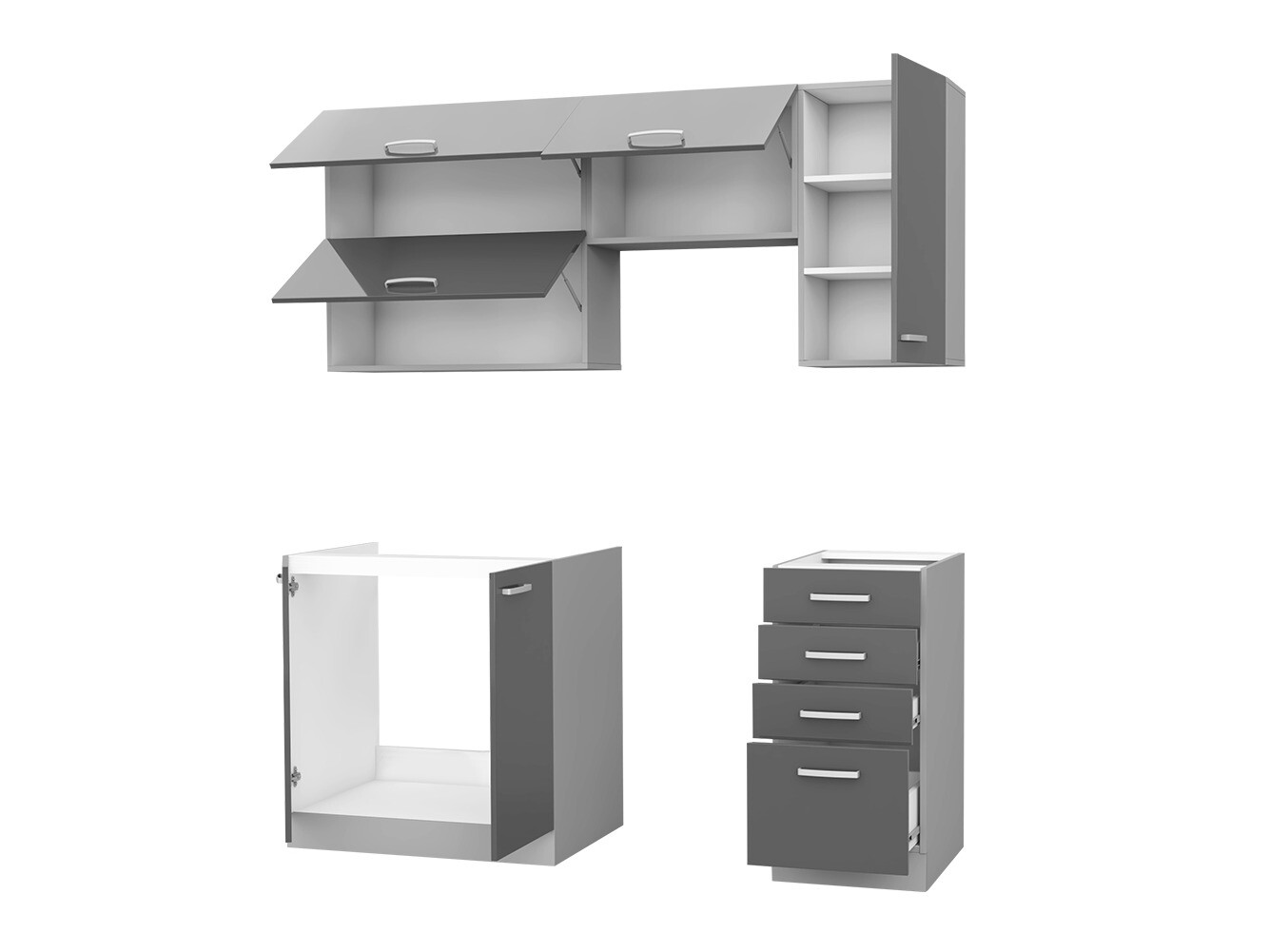 Conjunto de cocina modular Multi White 125