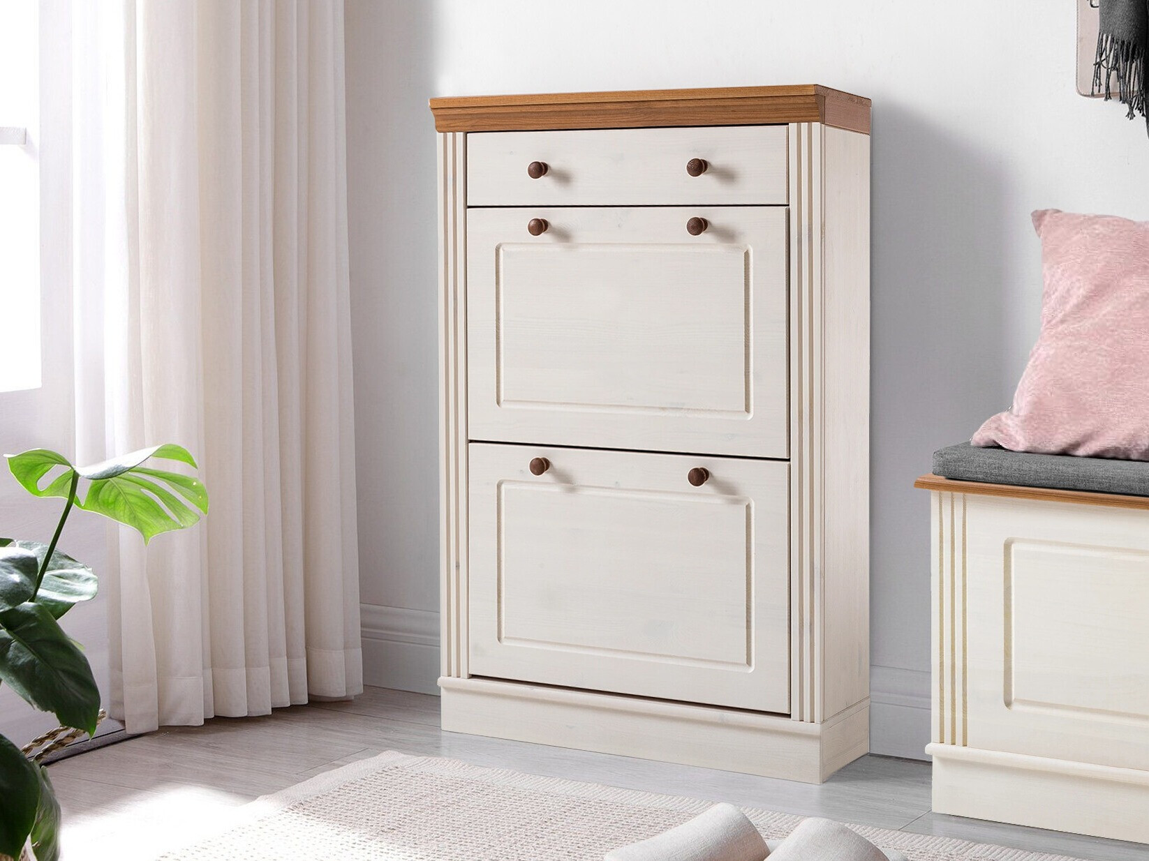 Zapatero Saltoro 132 (Blanco + Miel de roble)