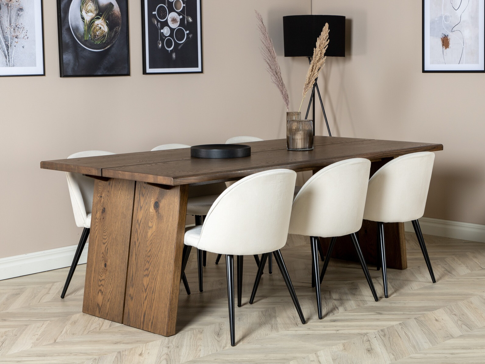 Conjunto de mesas y sillas para comedor Dallas 1838