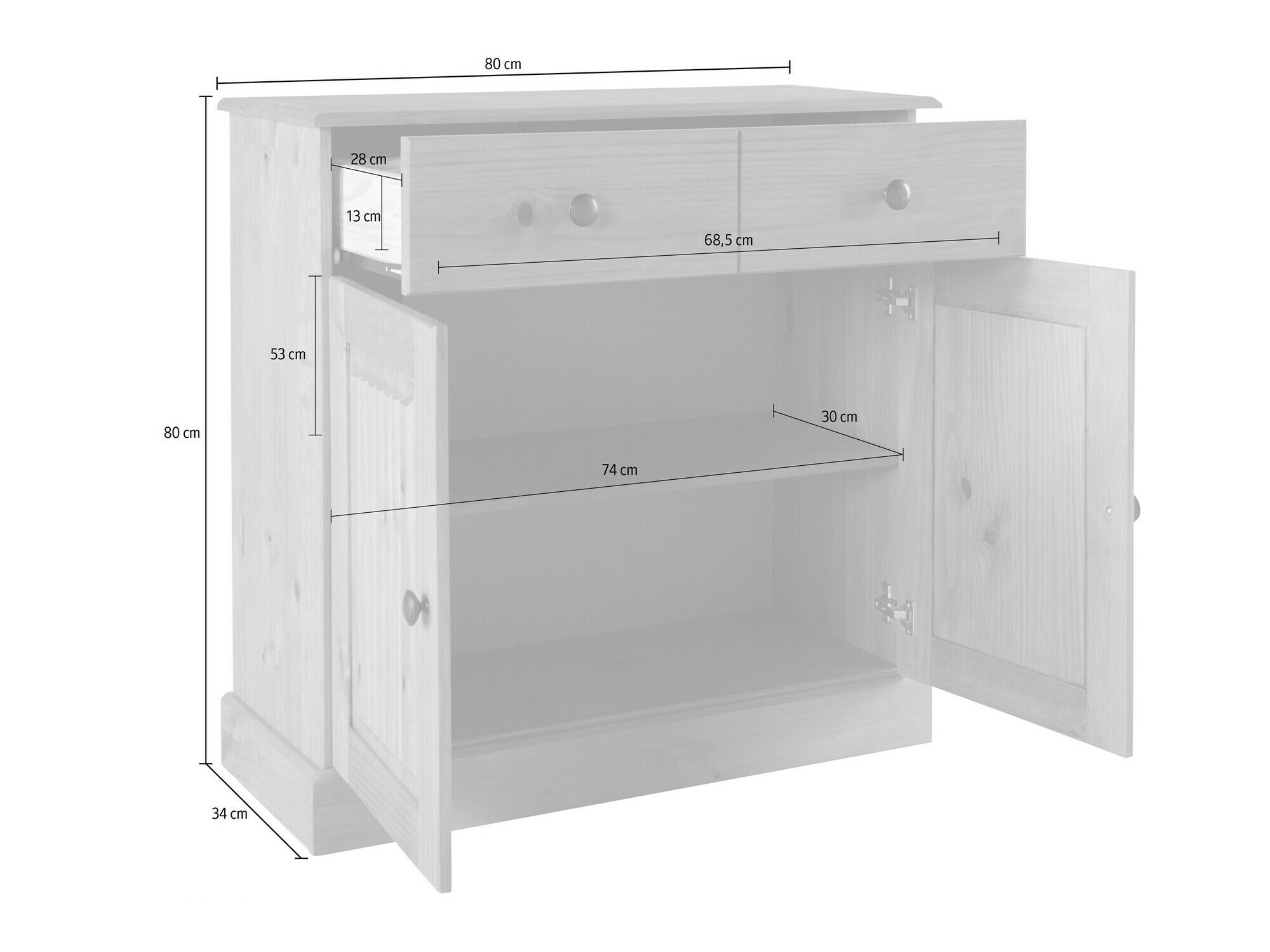 Cómoda Caltola 102 (Blanco)