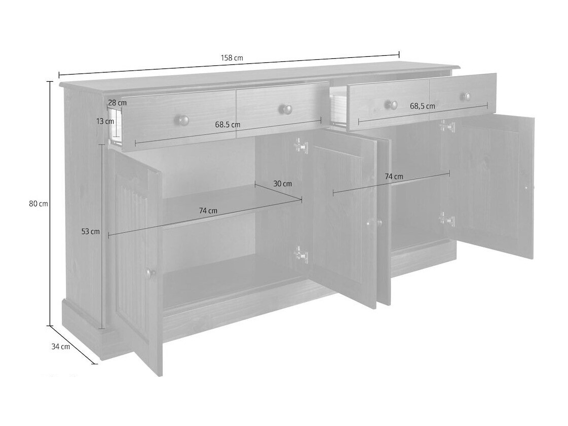 Cómoda Caltola 103 (Blanco)