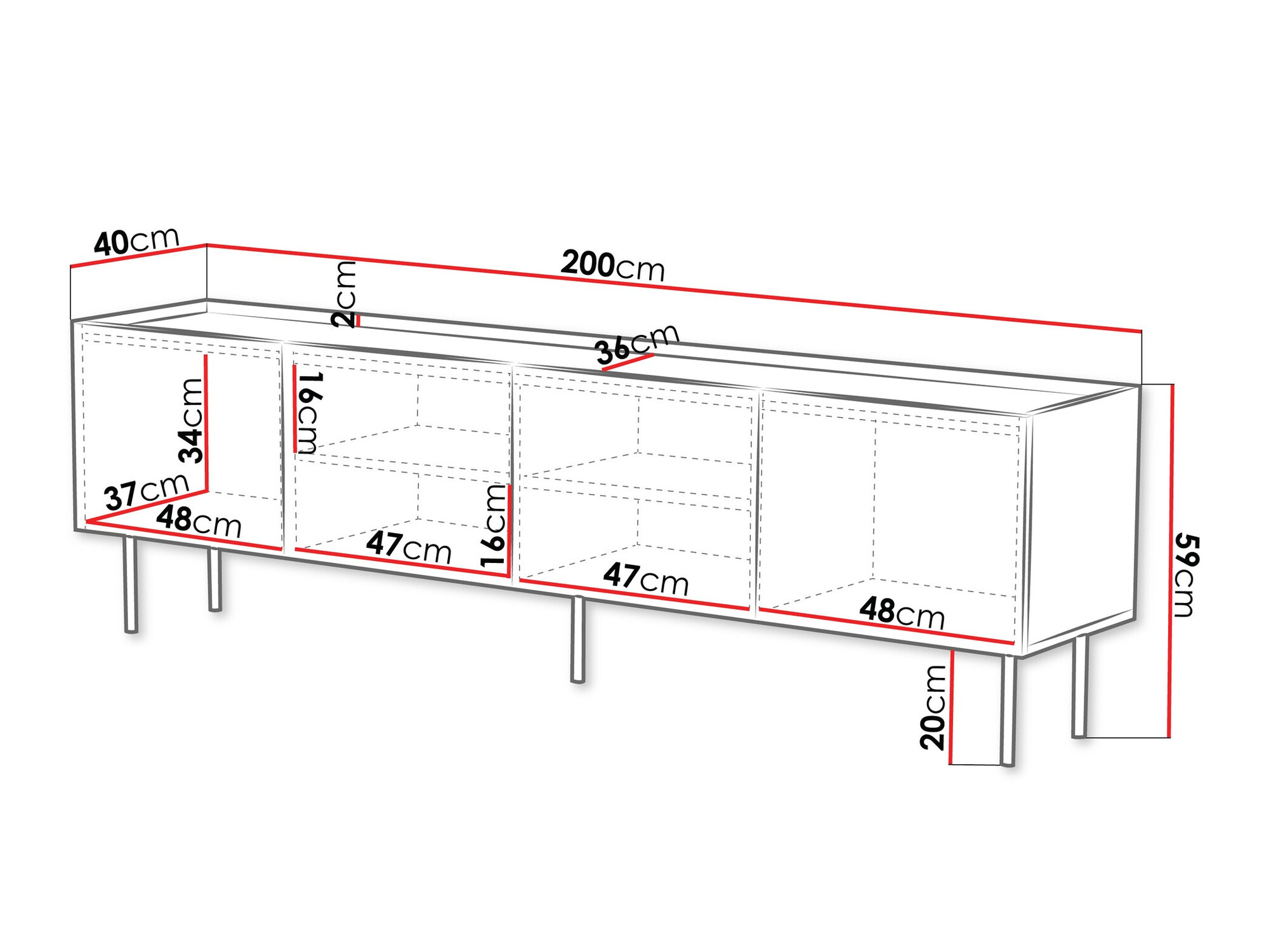 Mueble TV Mortali 104 (Cachemira)