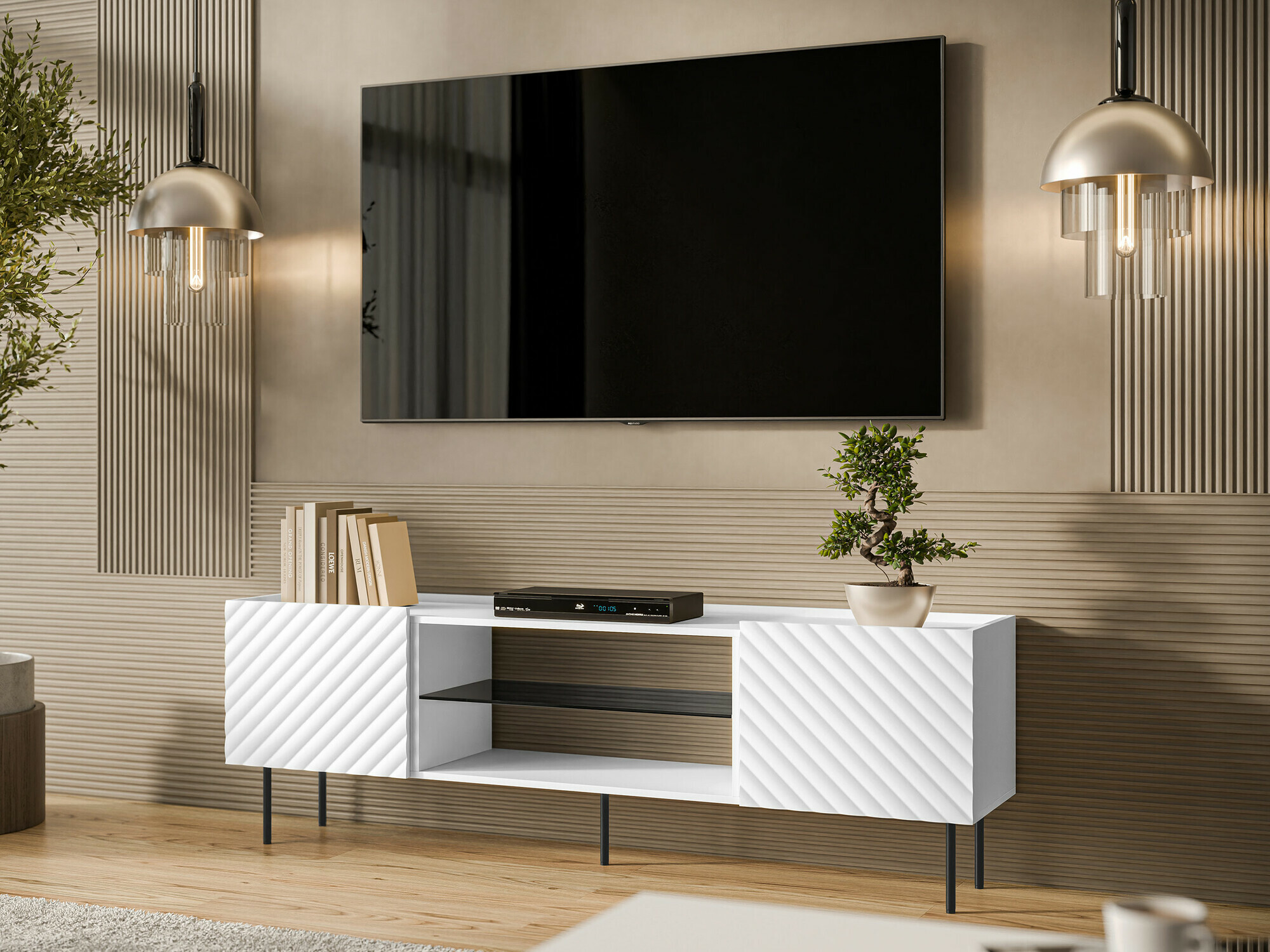 Mueble TV Mortali 105 (Blanco)