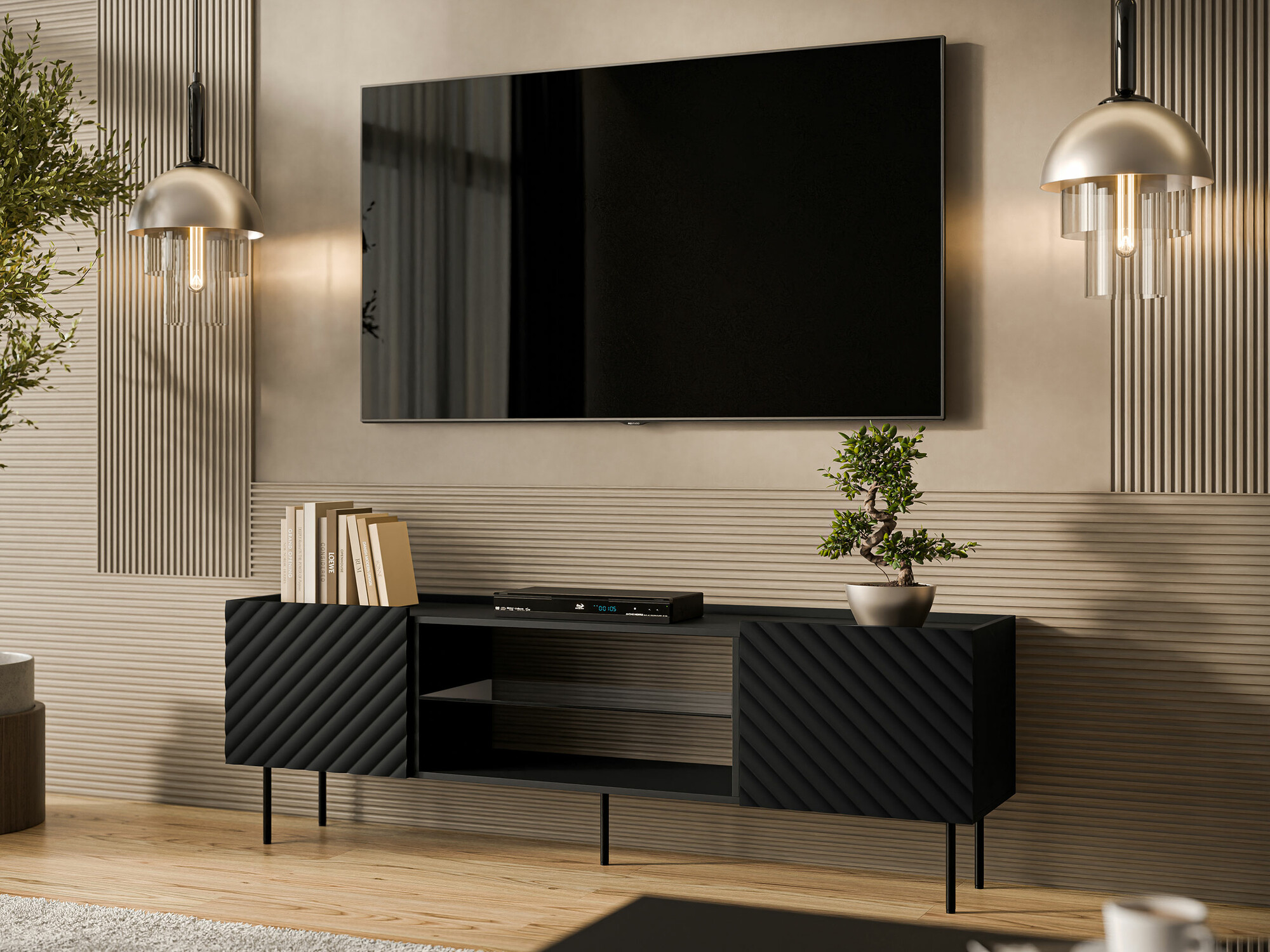 Mueble TV Sillen II (Negro)